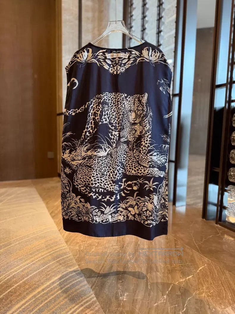 Hermes Hermes JUNGLE LOVE Leopard Print Dress Size S / US 4 / IT 40 - 2 Thumbnail