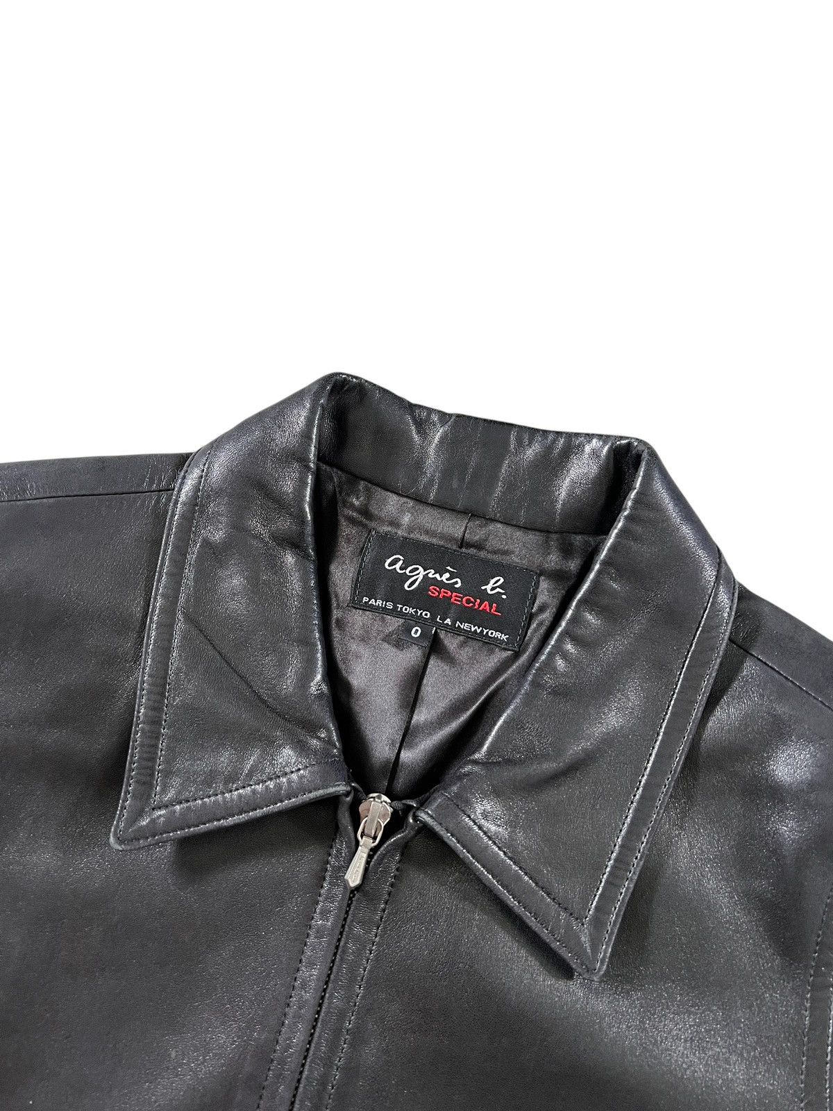 agnes b. Vintage Agnes B. Sheepskin Leather Riding Jacket Size S / US 4 / IT 40 - 3 Thumbnail