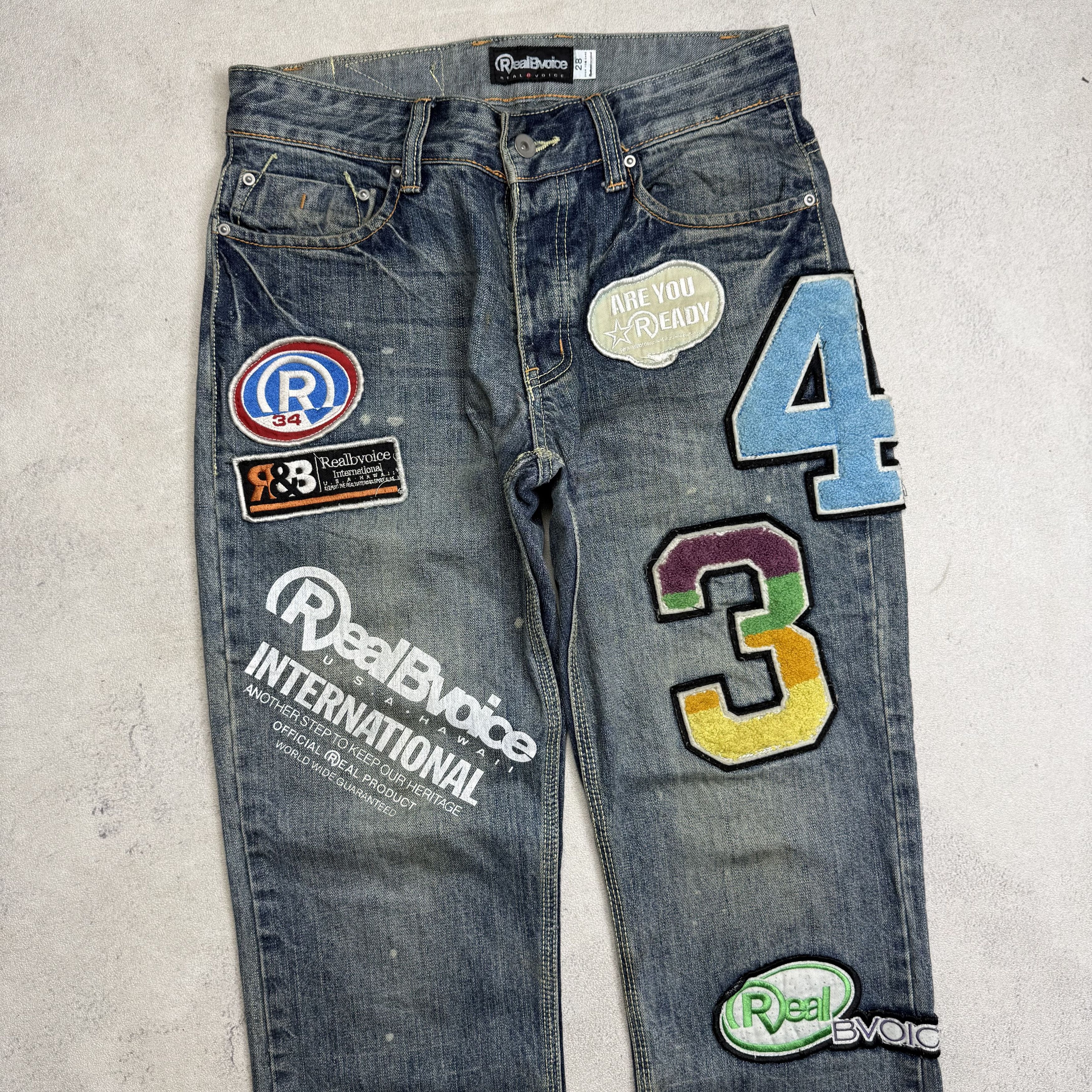 Vintage Real B Voice Patch Work Denim Size US 28 / EU 44 - 3 Thumbnail