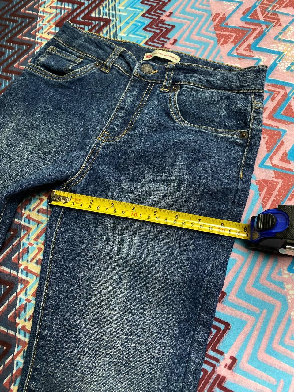 Levi's × Vintage Levi's 721 High Rise Skinny Cropped Denim Jeans Size 25" / US 0 / IT 36 - 12 Thumbnail