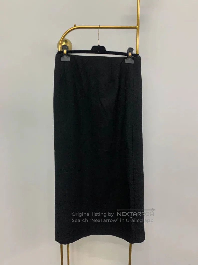 The Row The Row Black Wool Split Hem Skirt. Size US 36 / EU 52 - 3 Thumbnail
