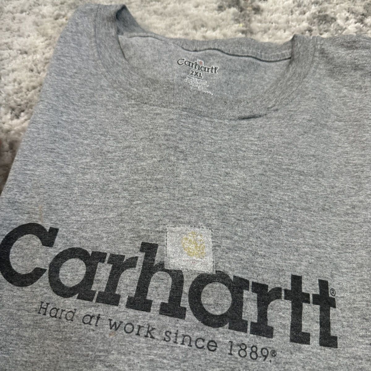 Carhartt × Vintage Vintage y2k Carhartt baggy t shirt Size US XXL / EU 58 / 5 - 2 Thumbnail