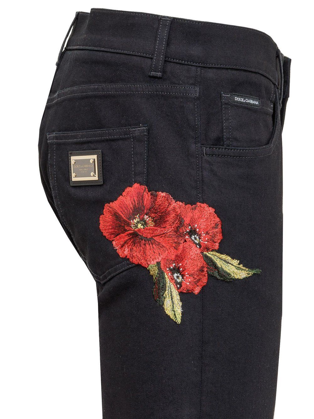 Dolce & Gabbana o1y0125 Logo Jeans in Black Size US 38 / EU 54 - 4 Thumbnail