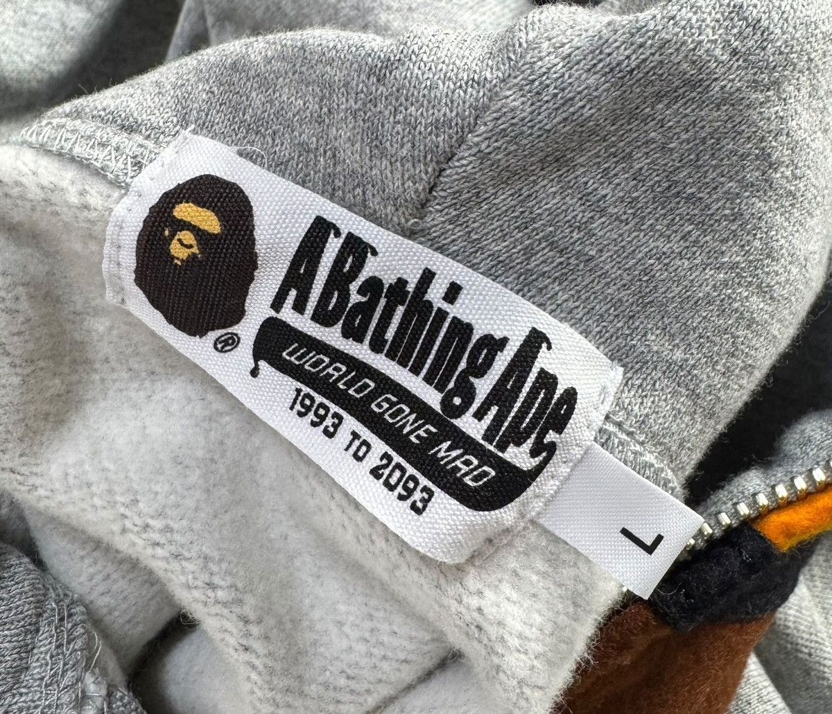 Bape BAPE Milo/ Shark Full Zip Hoodie Gray Size US L / EU 52-54 / 3 - 2 Thumbnail