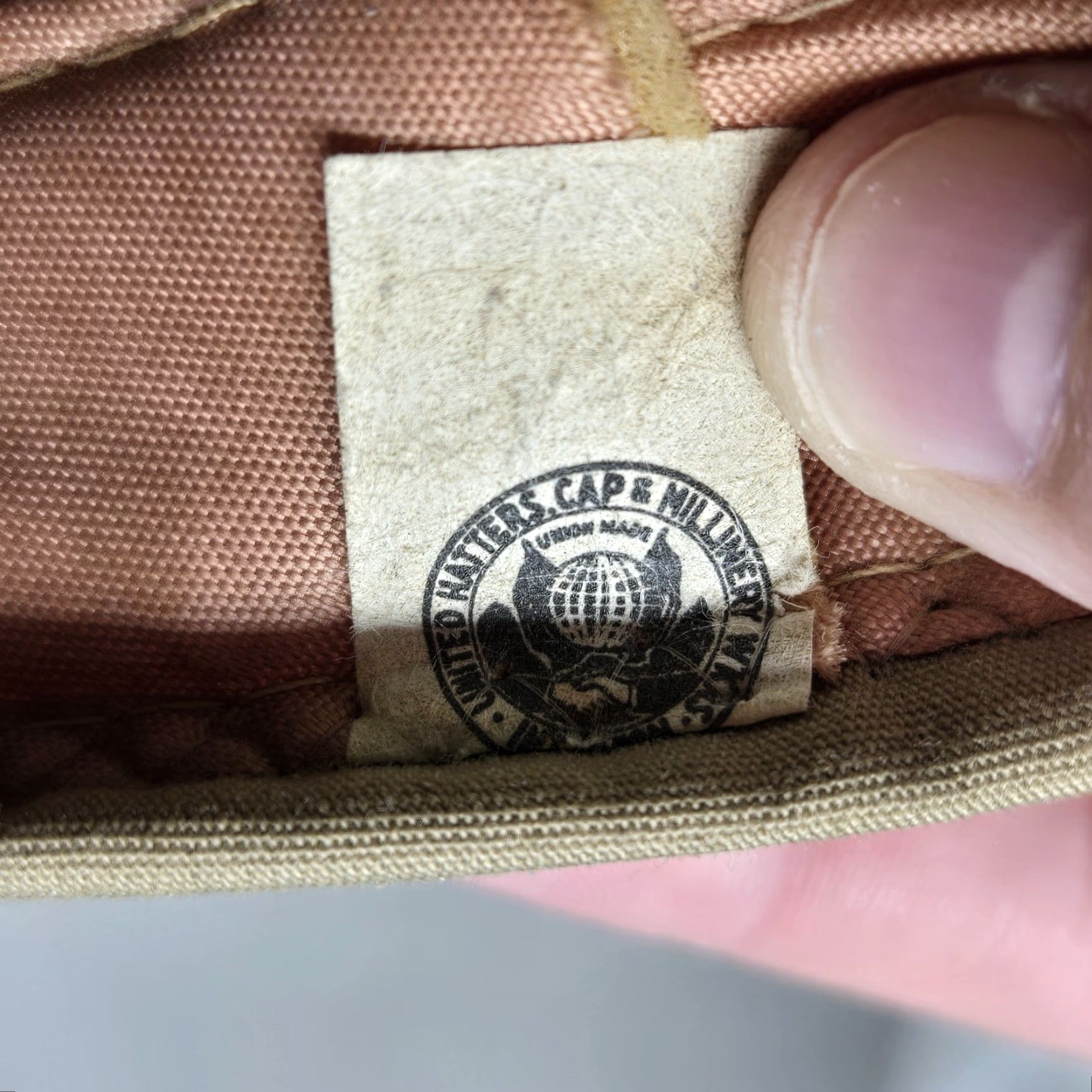 Vintage VINTAGE United Hatters Cap Millinery Tan Military Hunting Hat Small Size ONE SIZE - 7 Thumbnail