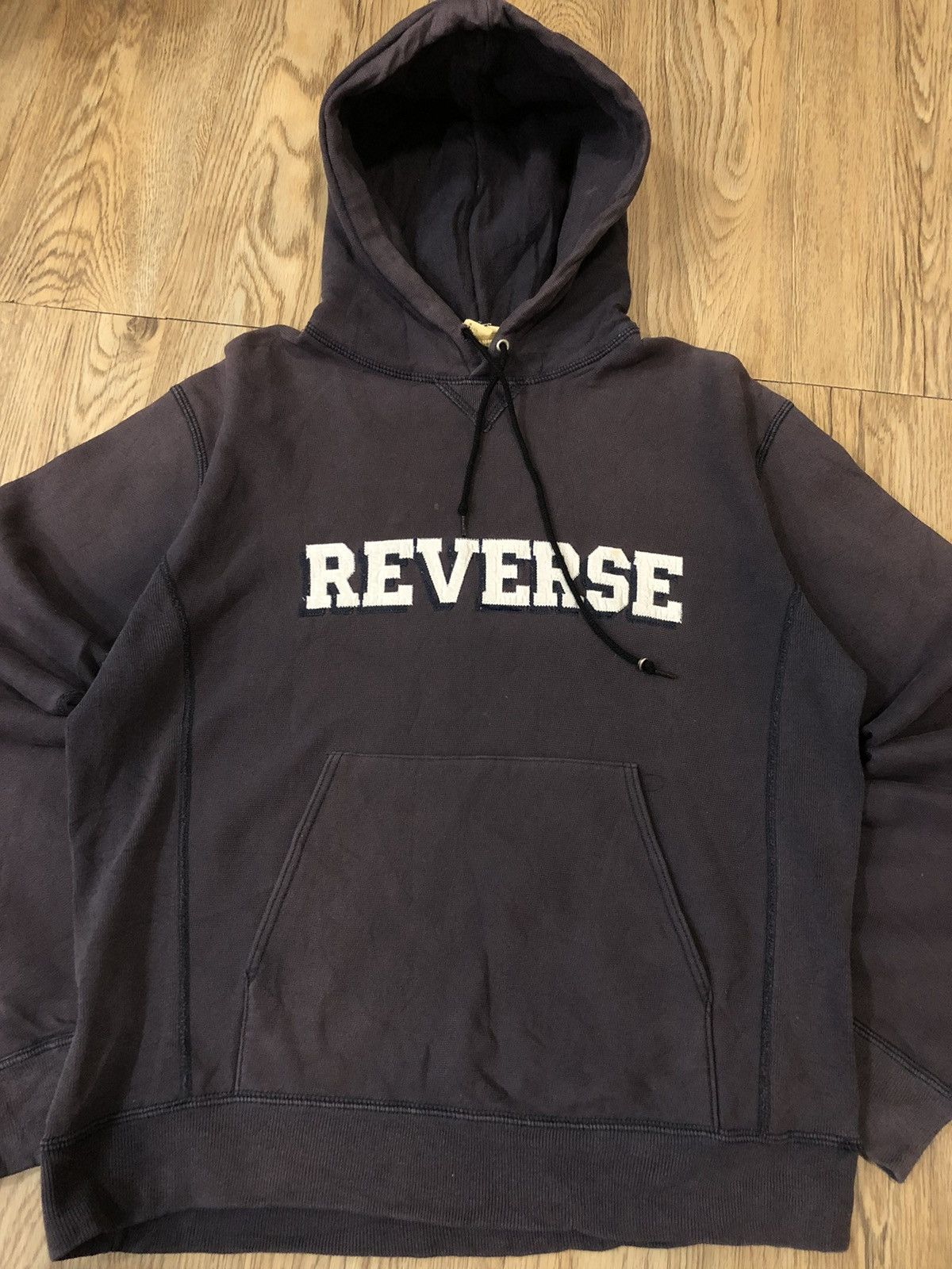 image of A P C Reverse Weave Hoodie in Dark Brown, Men's (Size Medium)