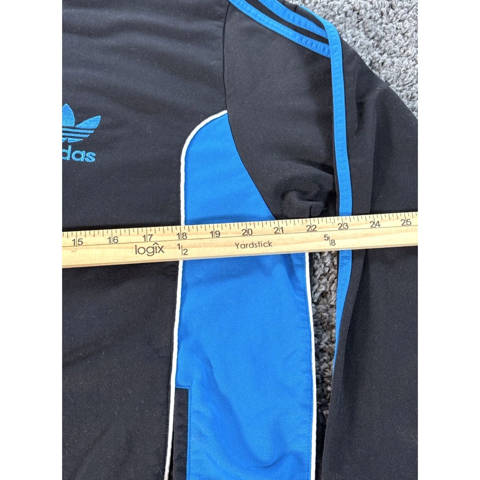 Adidas Adidas Trefoil Jacket Men L Black 3 Stripe Track Logo Full Zip Racing Embroidered Size US L / EU 52-54 / 3 - 3 Thumbnail