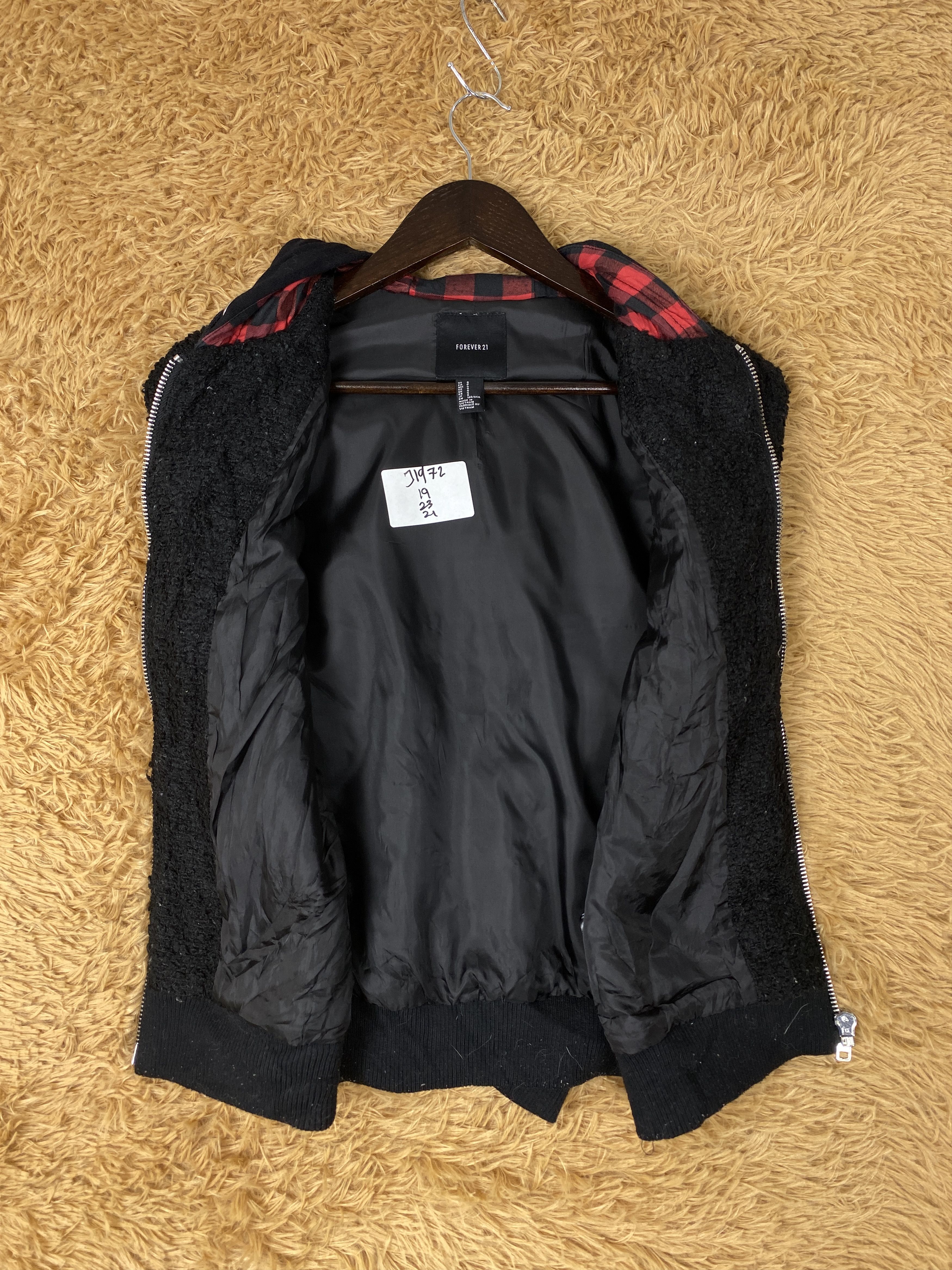 Forever 21 × Vintage Vintage Forever 21 Hoodie Wool Jacket Size S / US 4 / IT 40 - 6 Thumbnail