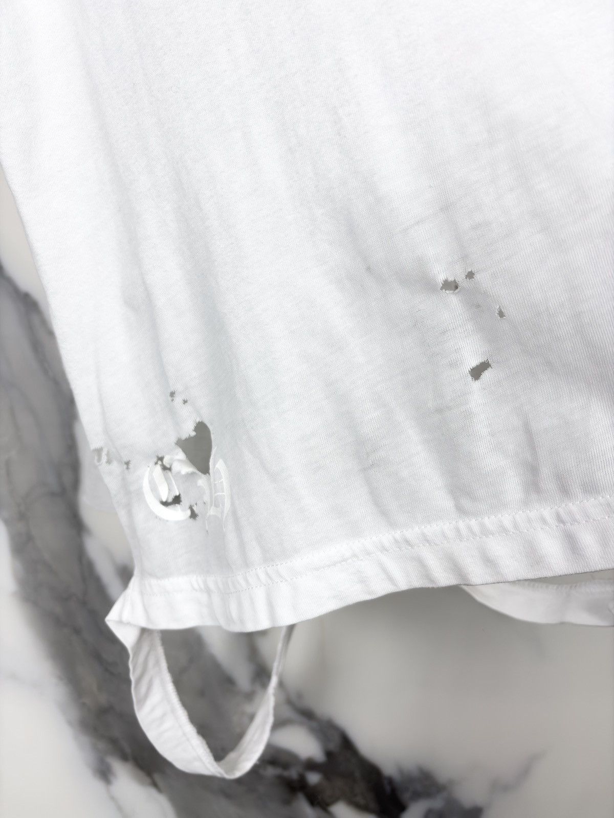 Chrome Hearts Chrome Hearts Thrashed Gradient Green Cemetery Cross Tshirt Size US XS / EU 42 / 0 - 6 Thumbnail