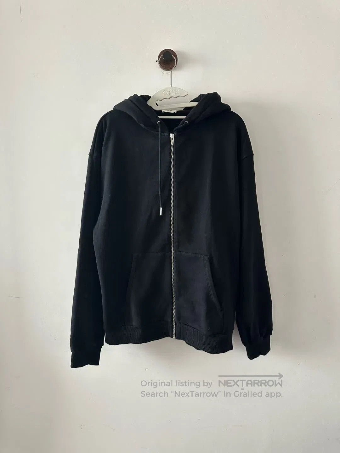 Celine CELINE Black Hat Logo Zip-Up Hoodie| Size US M / EU 48-50 / 2 - 2 Thumbnail