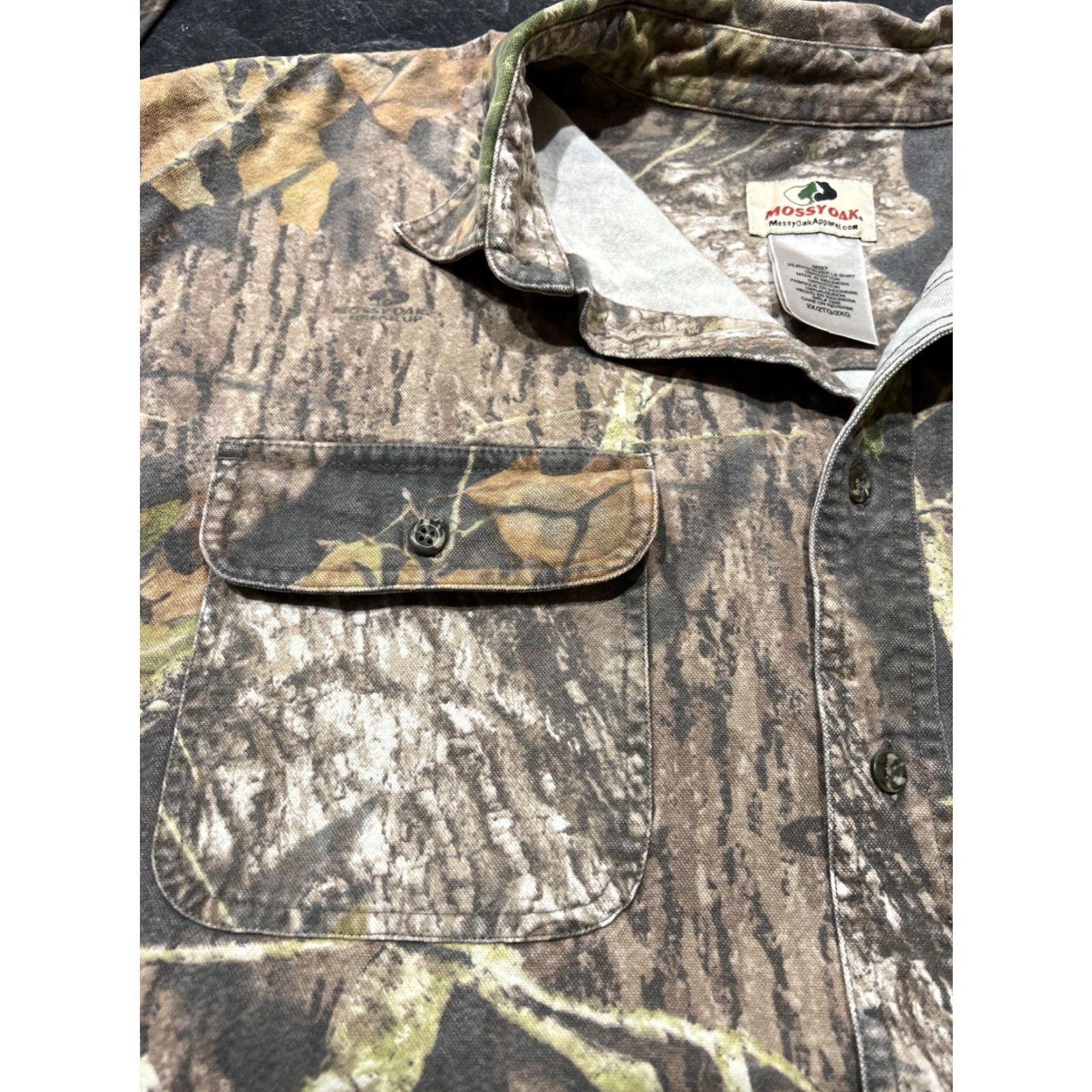 Vintage Mossy Oak Camo Button-Up Shirt Mens 2XL Brown Outdoor Hunting Size US XXL / EU 58 / 5 - 7 Thumbnail