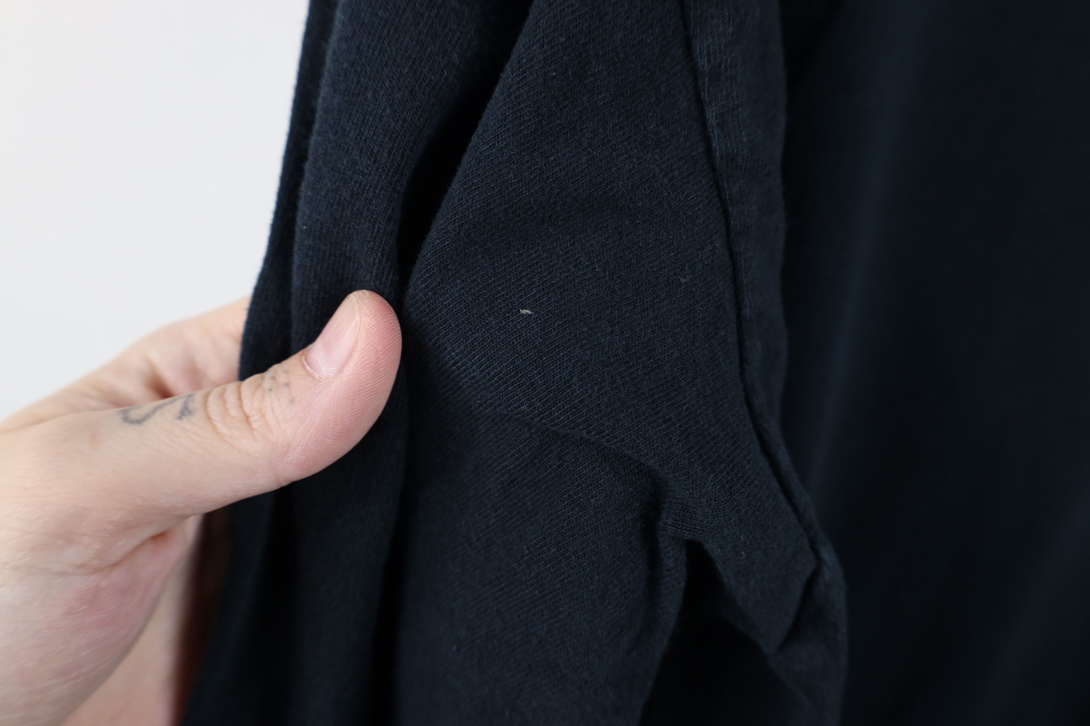 Vintage Vintage 90s Y2K Streetwear Cotton Long Sleeve T-Shirt Black Size US L / EU 52-54 / 3 - 8 Thumbnail
