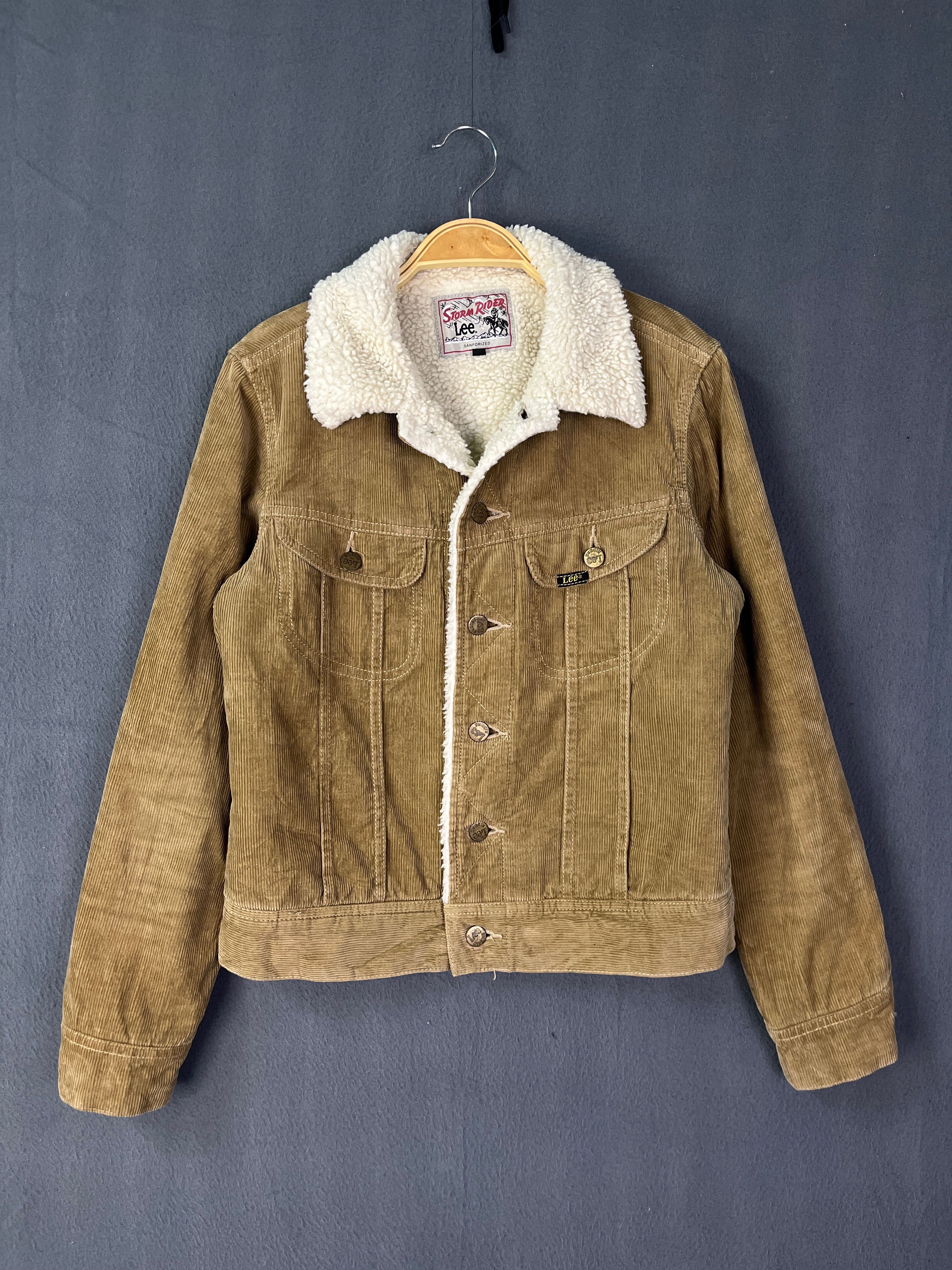 Lee Lee Storm Rider Corduroy Sherpa Lined Trucker Type 3 Jacket Size S / US 4 / IT 40 - 1 Thumbnail