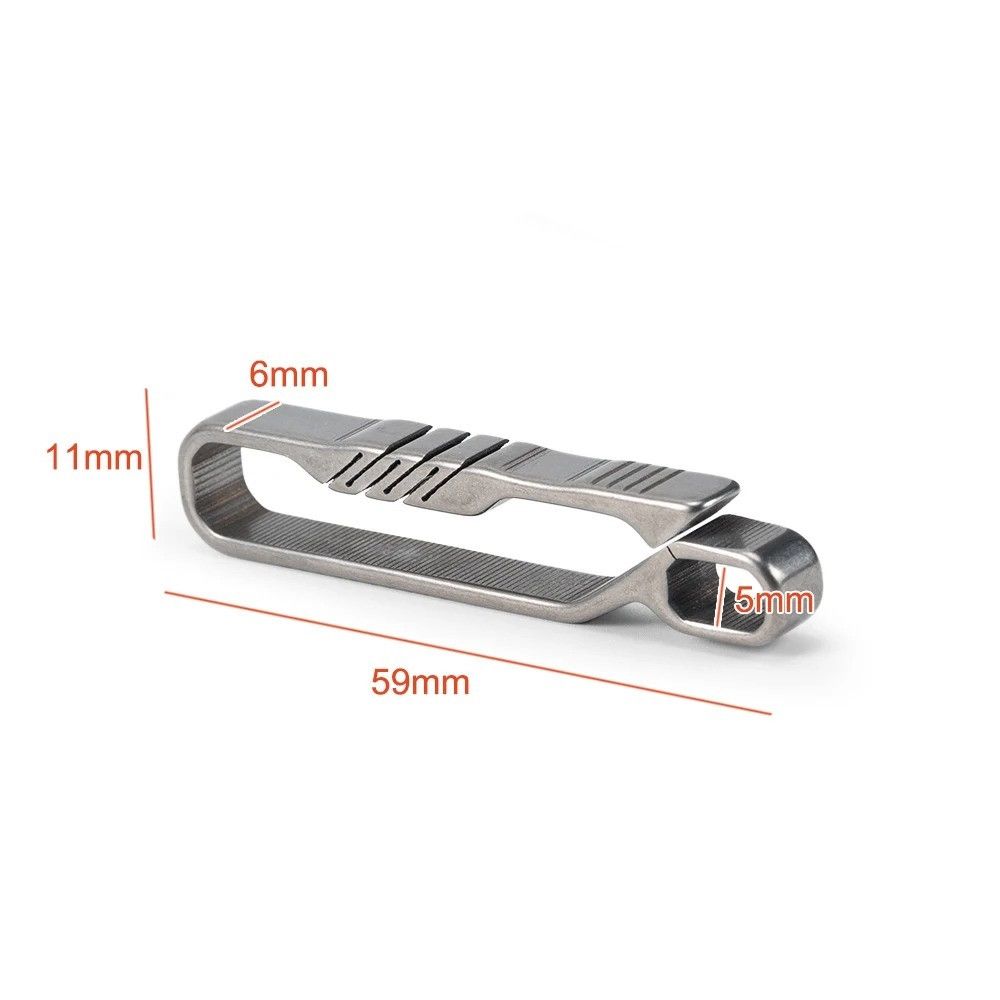 Other Titanium Waist Belt Buckle Key Ring EDC Keychain Small Size Size ONE SIZE - 6 Thumbnail