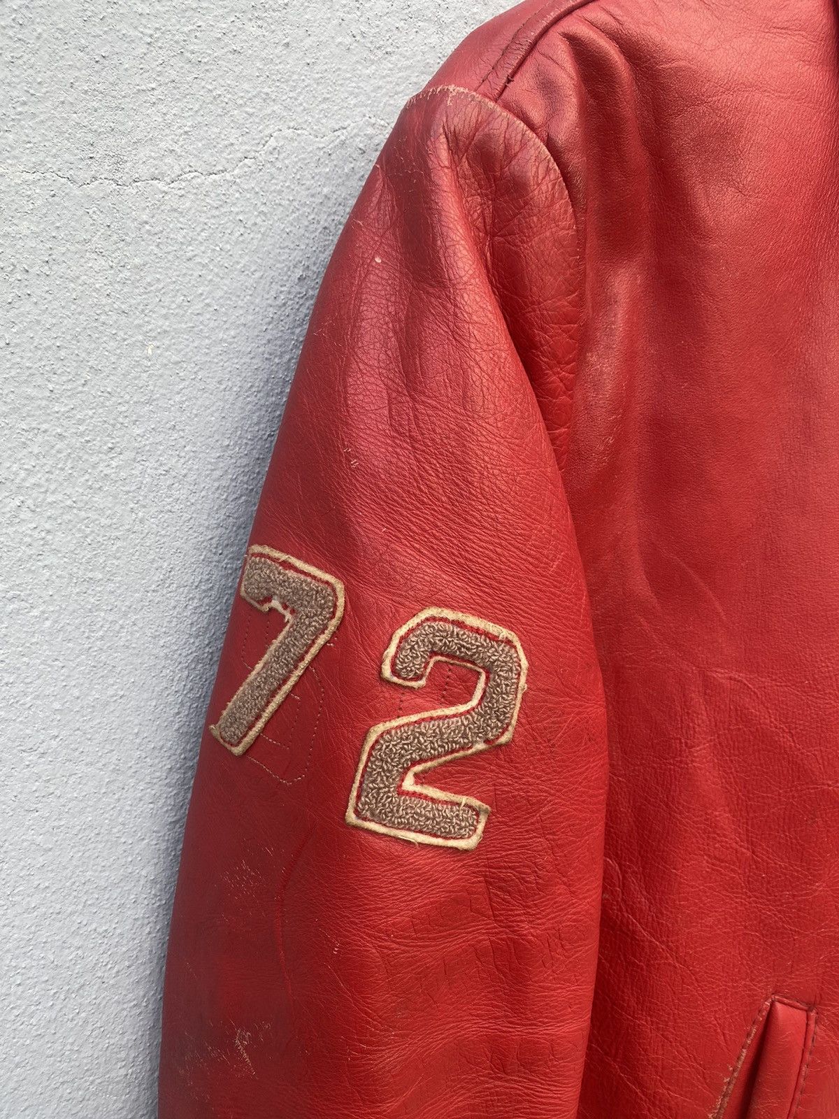 Vintage Vintage 81’ West Hill Football Leather Jacket Size US M / EU 48-50 / 2 - 8 Thumbnail