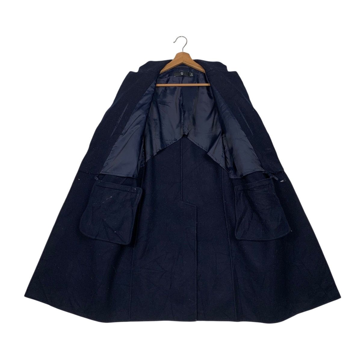 Jil Sander × Uniqlo +J Uniqlo X Jil Sander Navy Blue Wool Overcoat #2503-C113 Size US M / EU 48-50 / 2 - 11 Thumbnail