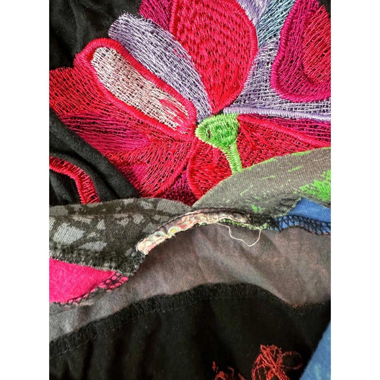 Desigual Desigual Dress Womens A-Line Size L Knee Length Multicoloured 101 cm (Very good) Girls? Mens? Size L / US 10 / IT 46 - 6 Thumbnail