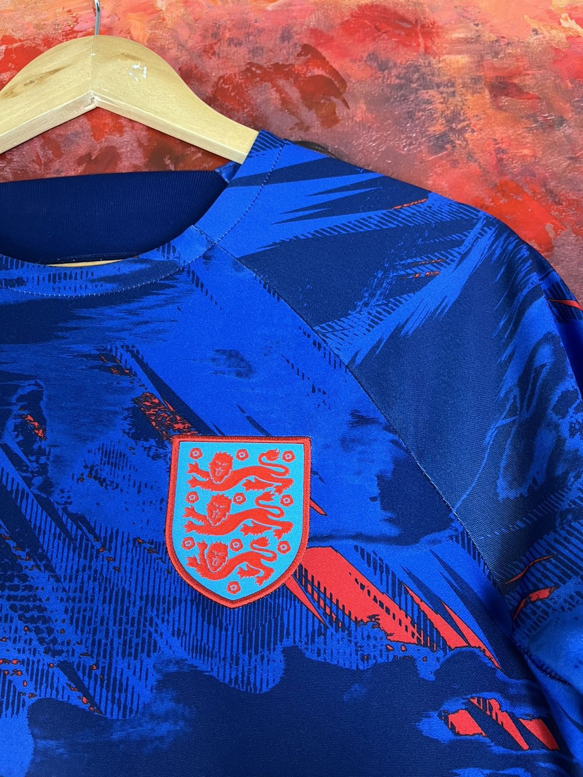 Nike Nike England National Pre Match Soccer Jersey Football Shirt Size US S / EU 44-46 / 1 - 2 Thumbnail