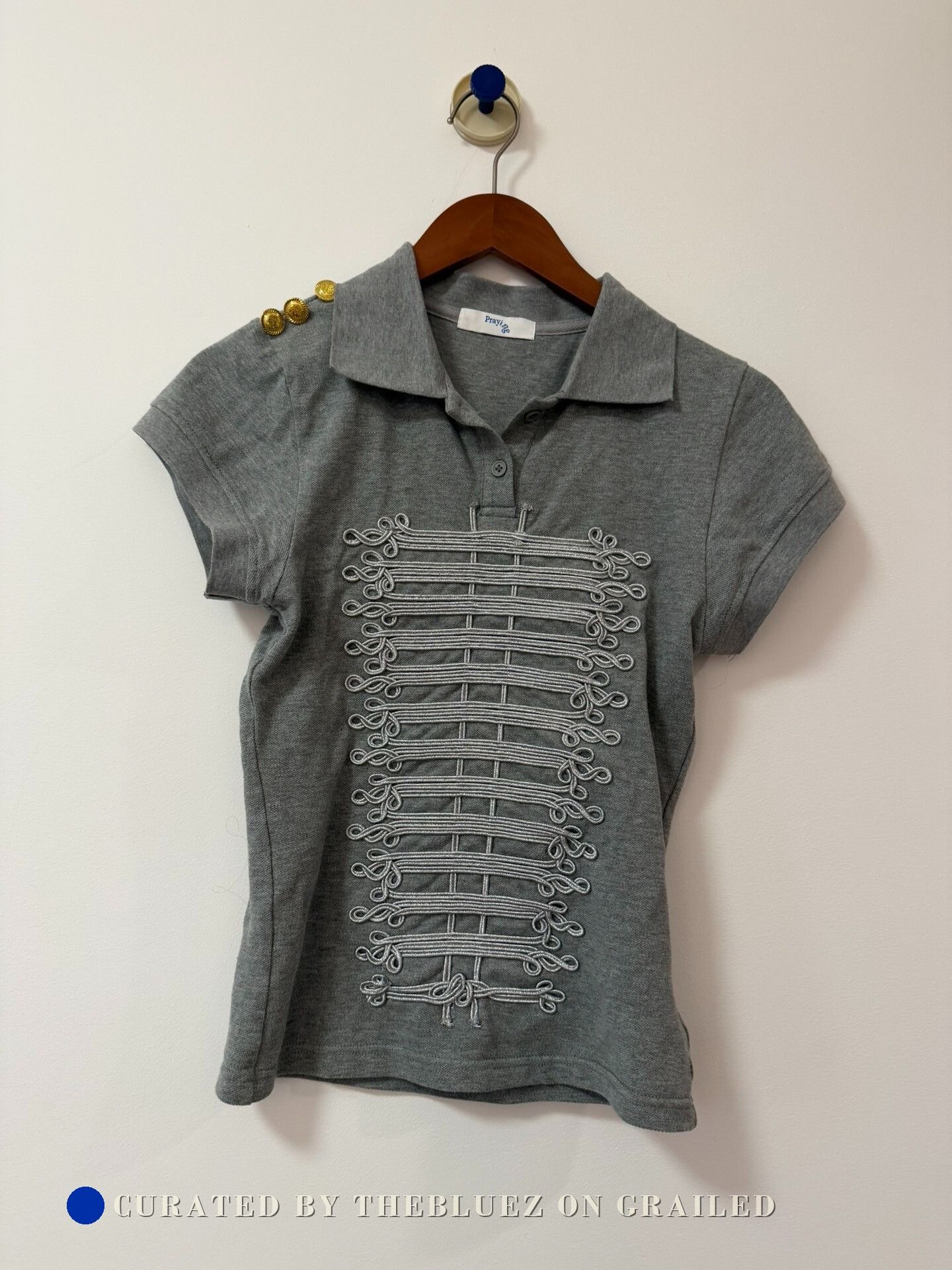 トップス Praying GAGA POLO Praying Praying Lady Gaga Embroidered Slim Polo | Grailed