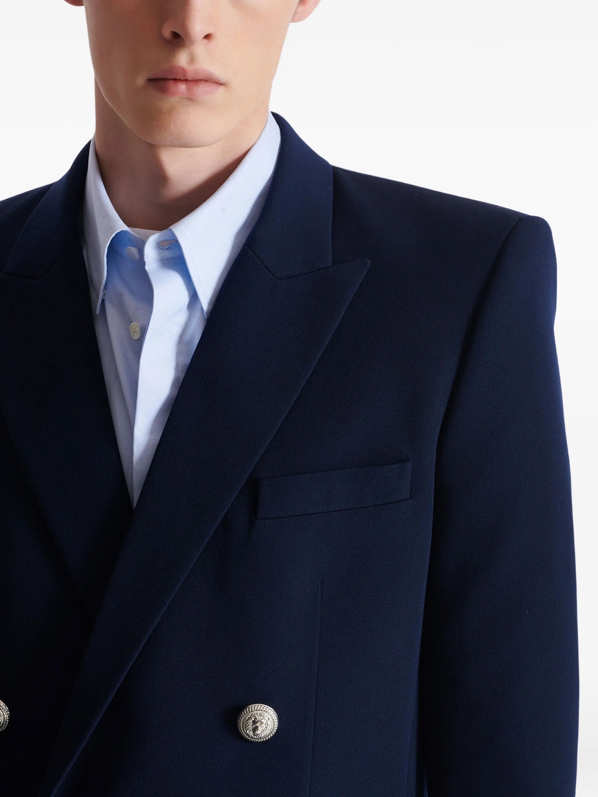 Balmain o1loc1c1125 Jackets in Blue Size US M / EU 48-50 / 2 - 5 Thumbnail