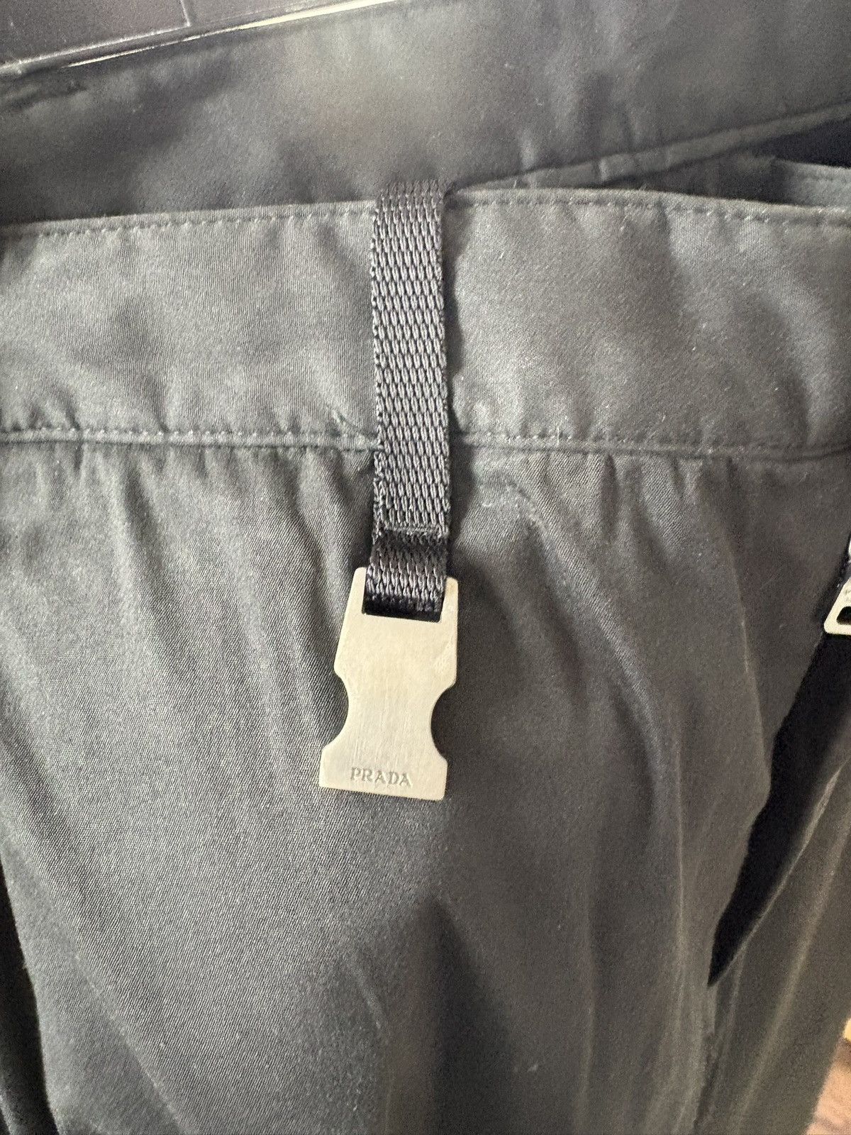 Prada Black Ankle Zipper Pants metal buckle Size US 30 / EU 46 - 5 Thumbnail