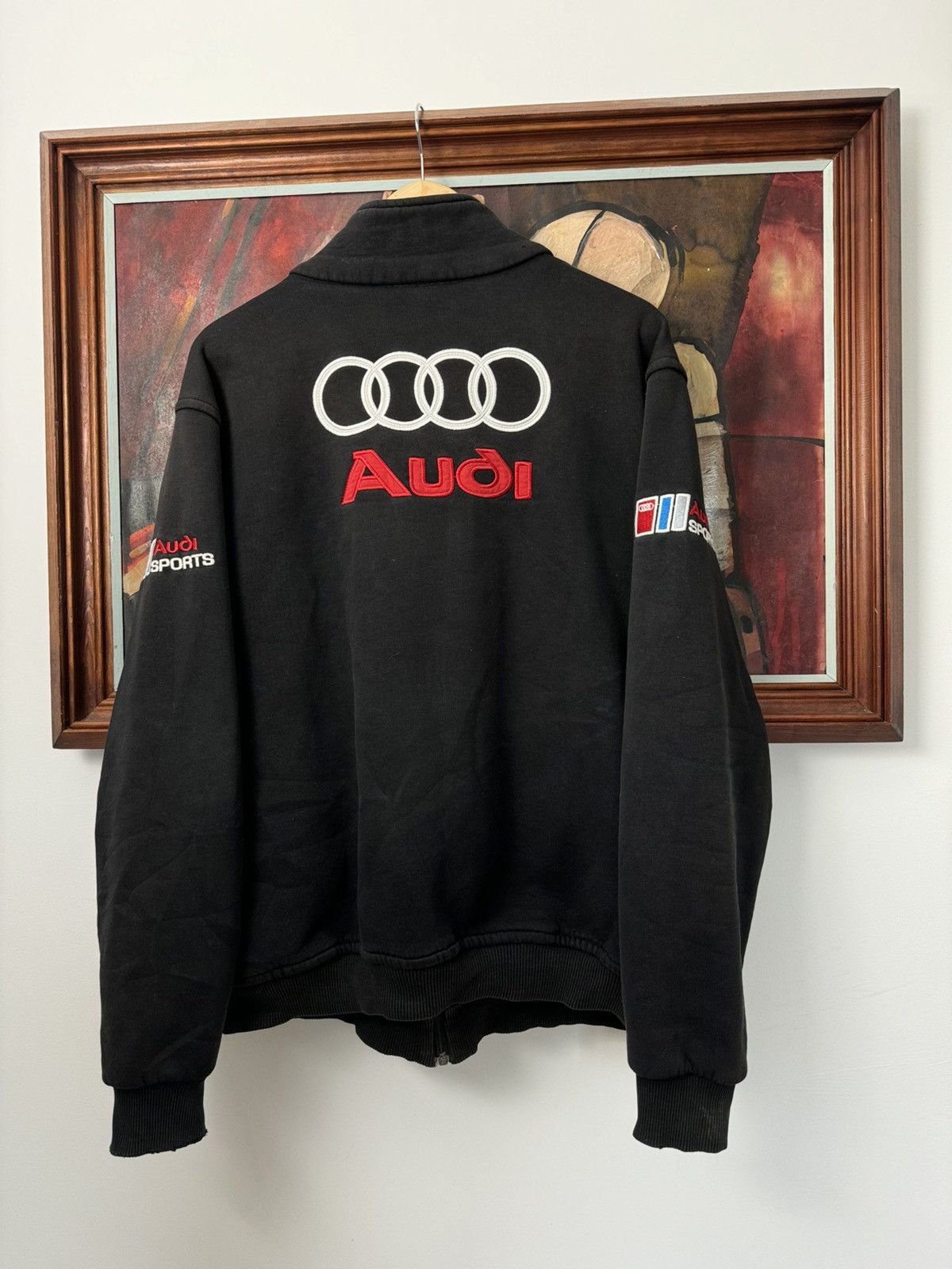 Vintage Vintage Oversize Audi Racing Hype Zip Sweatshirt Rare Y2k Size US XL / EU 56 / 4 - 2 Thumbnail