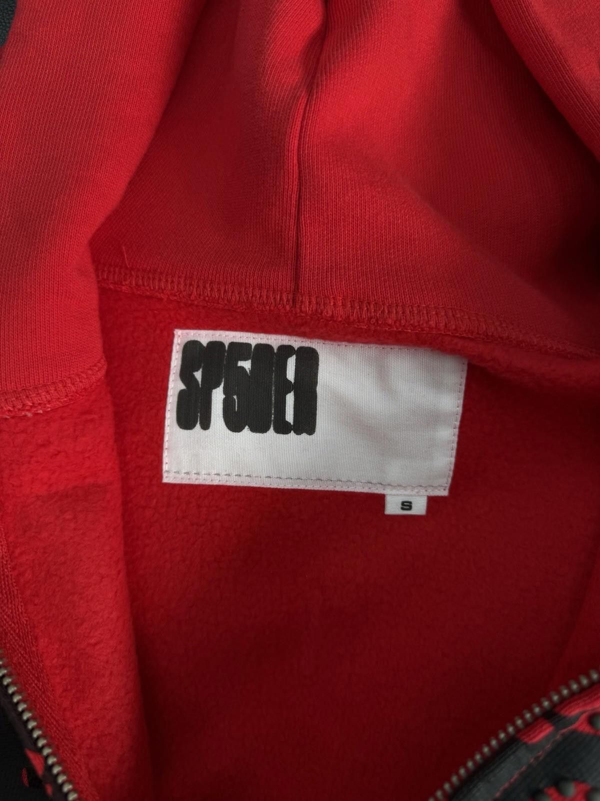 Sp5der Sp5der Worldwide Red Zip Up Studded Hoodie Size Small (NEW) Size US S / EU 44-46 / 1 - 5 Thumbnail