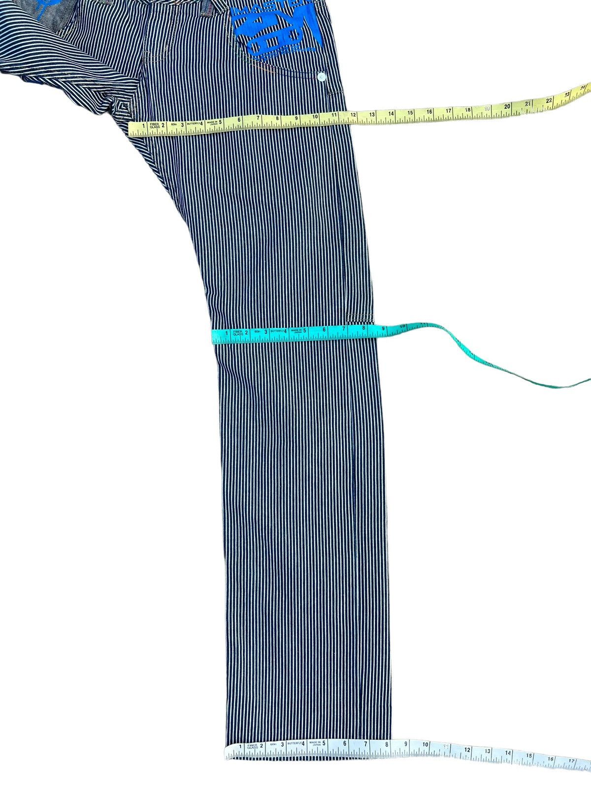 Vintage Rimaster Hickory Striped Double Waist Denim Pant Size US 31 - 4 Thumbnail