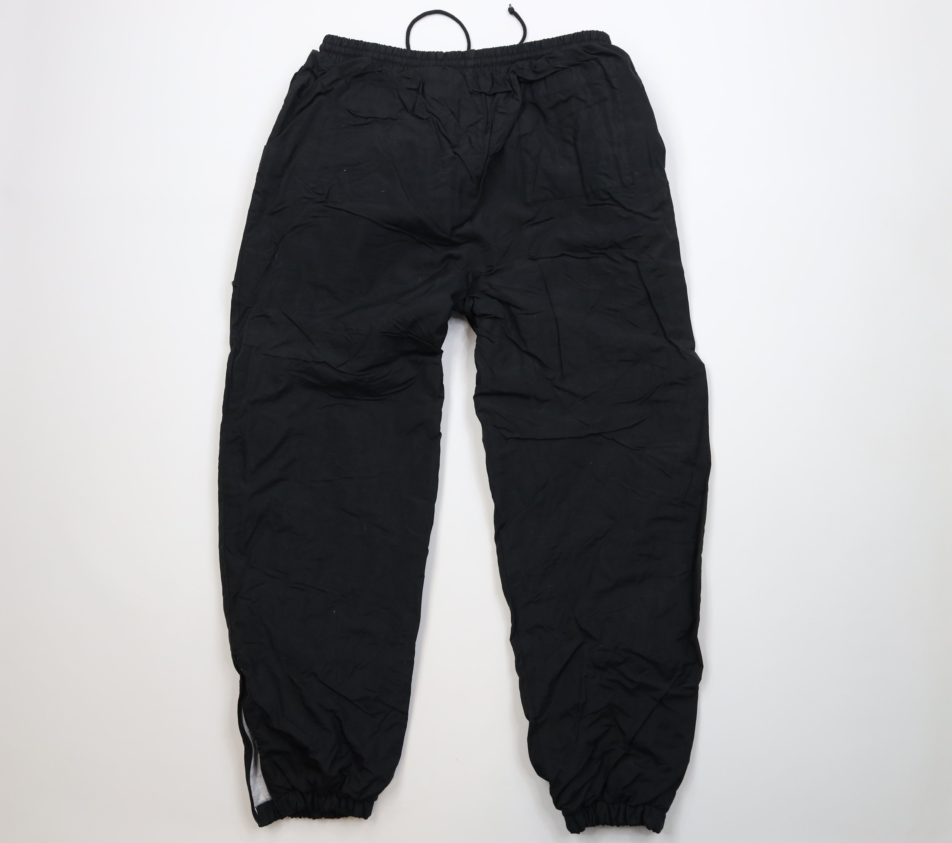 Vintage Vintage 90s Streetwear Lined Heavyweight Joggers Pants Black Size US 36 / EU 52 - 10 Thumbnail
