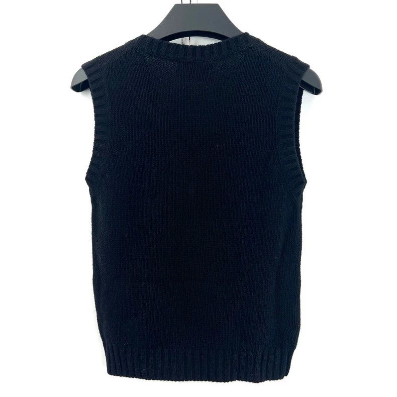 Prada Prada Size 38Black V-neck knitted vest 2505-Nextarrow Size US XS / EU 42 / 0 - 2 Thumbnail