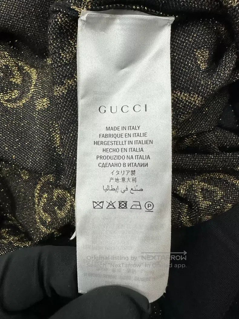 Gucci Gucci Black gold silk double G full logo knitted cardigan Size XS / US 0-2 / IT 36-38 - 4 Thumbnail