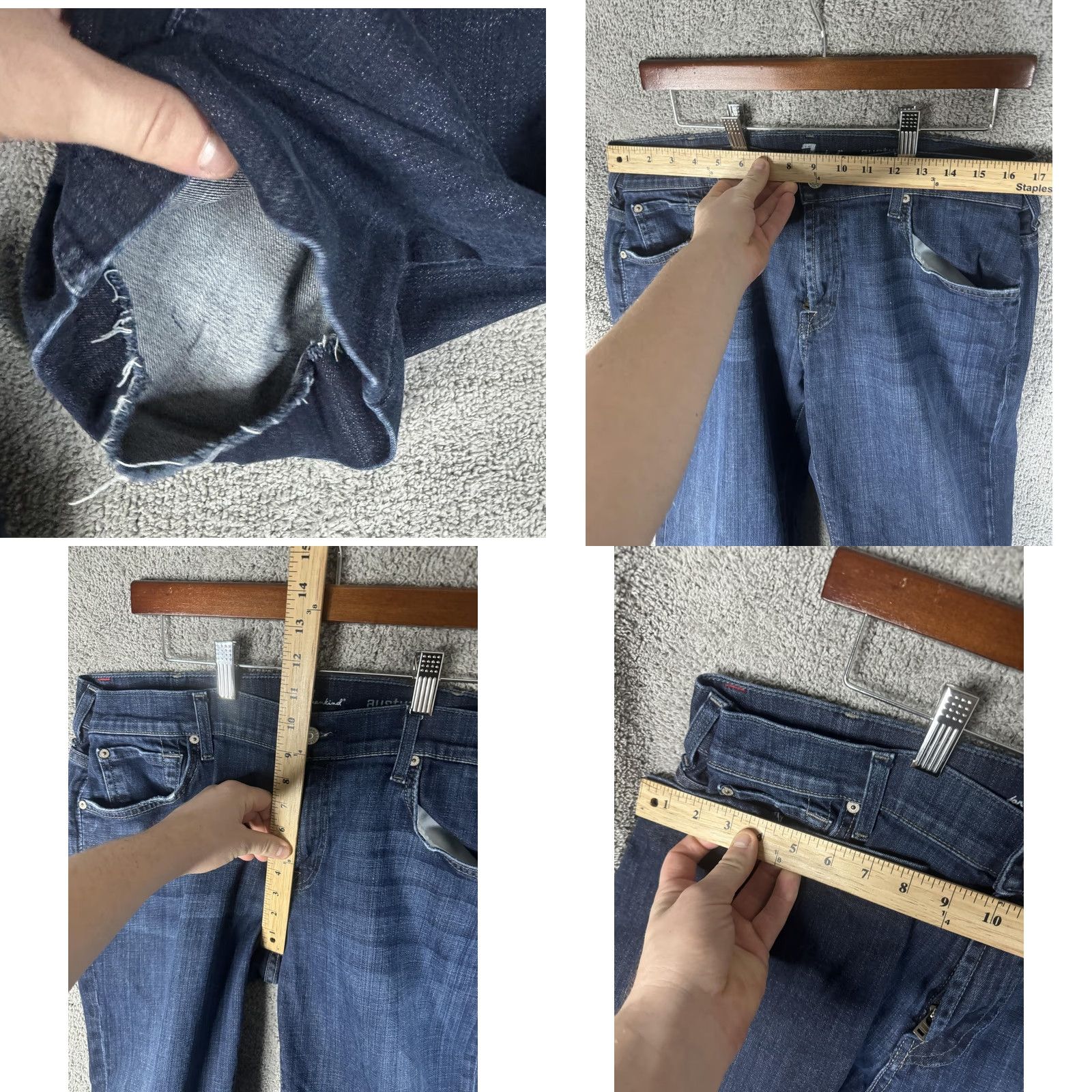 7 For All Mankind 7 For All Mankind Austyn Jeans Mens 38 Blue Denim Bootcut Relaxed Made USA Jeans Size US 38 / EU 54 - 8 Thumbnail
