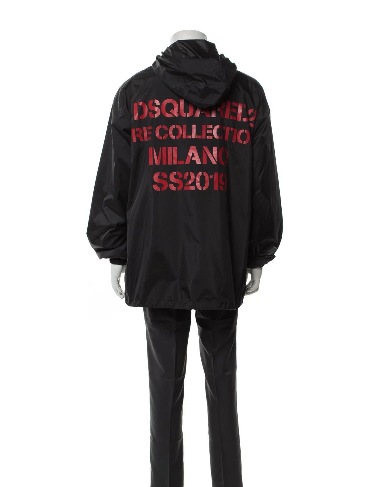 Dsquared2 Dsquared² Black Parka w/ Decorative Lettering Size US L / EU 52-54 / 3 - 3 Thumbnail