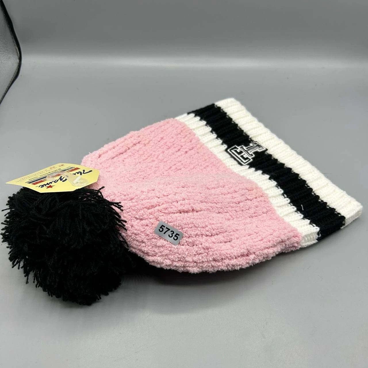 The Game Texas Tech Red Raiders NCAA Hat Men Pink Beanie Pom Pom Size ONE SIZE - 7 Thumbnail