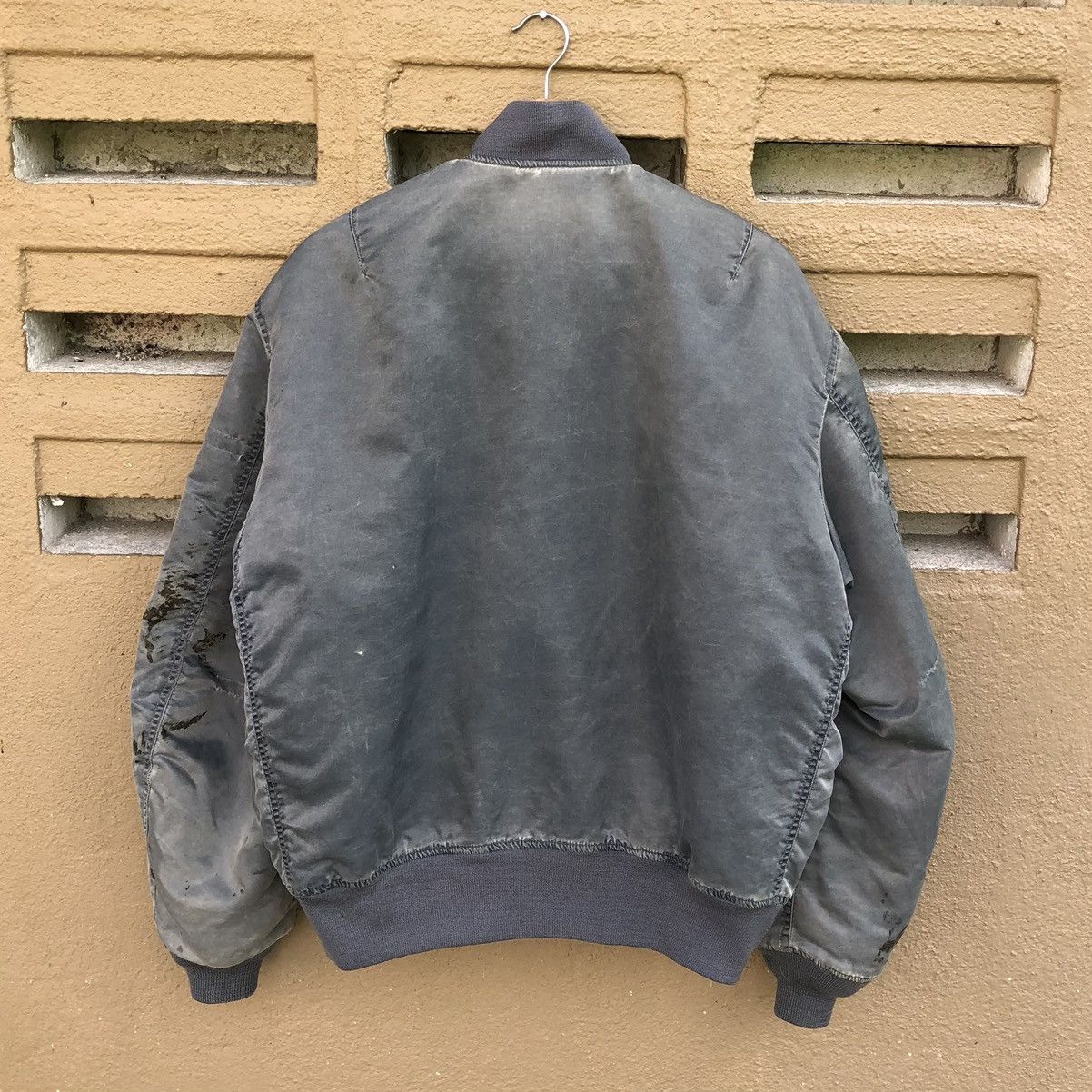 Vintage Vintage Faded MA-1 Man Intermediate Machope Bomber Jacket Size US L / EU 52-54 / 3 - 2 Thumbnail