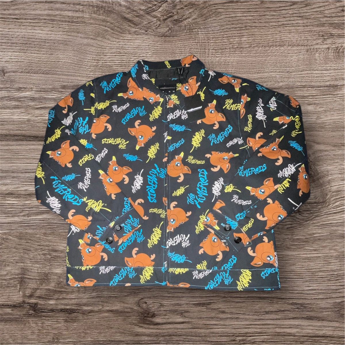 Designer × The Hundreds The Hundreds All over print baby deer black and blue jacket Size US L / EU 52-54 / 3 - 1 Thumbnail