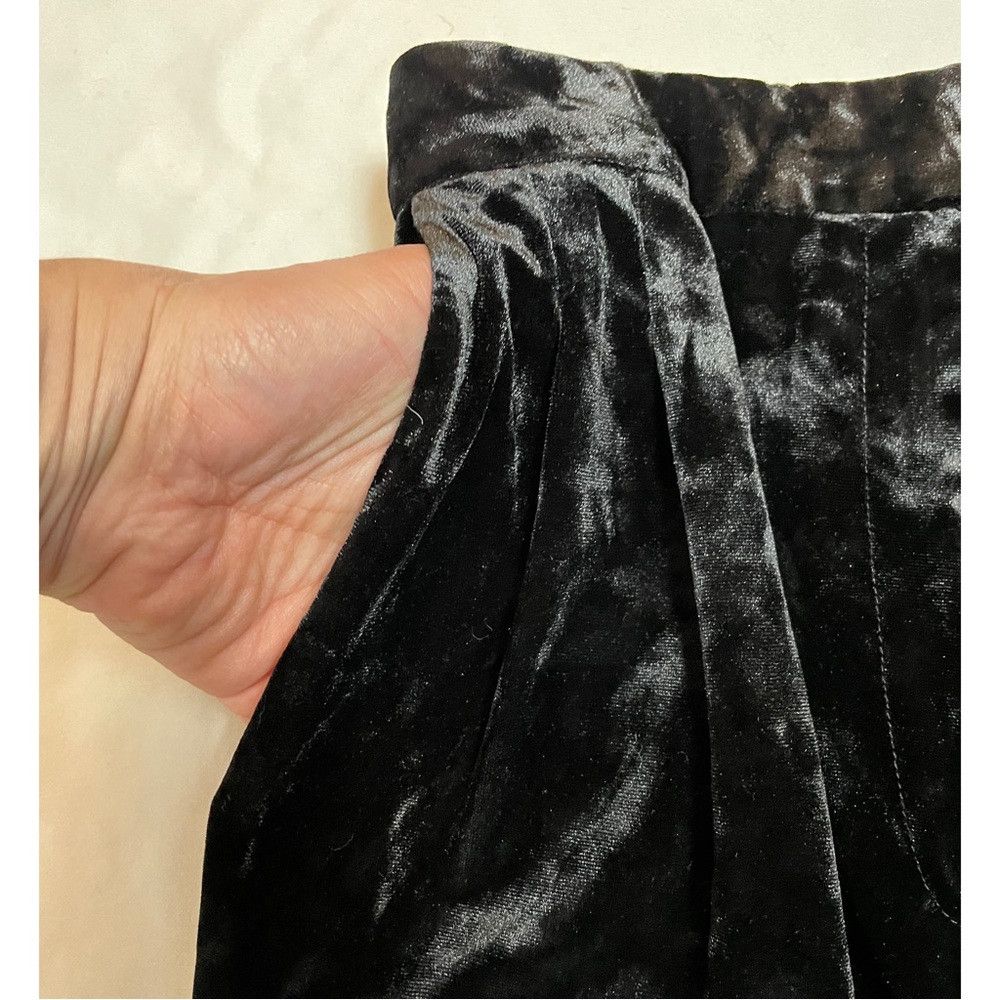 Other NWT New Leyden Black Velvet Casual Pants Size S Size 28" / US 6 / IT 42 - 5 Thumbnail