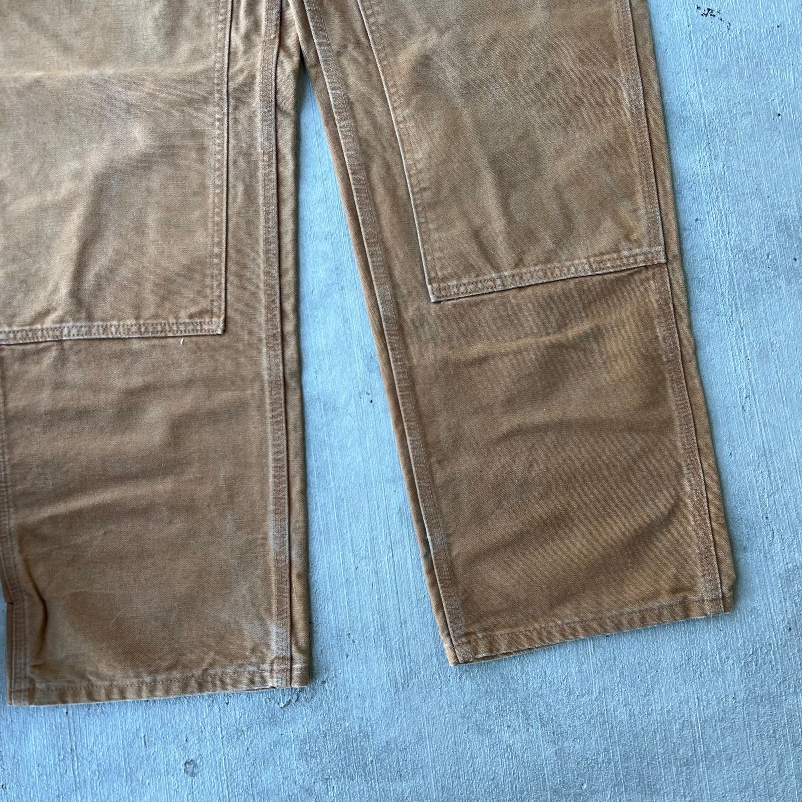 Carhartt × Vintage Carhartt brown double knee work wear carpenter pants Size US 33 - 3 Thumbnail