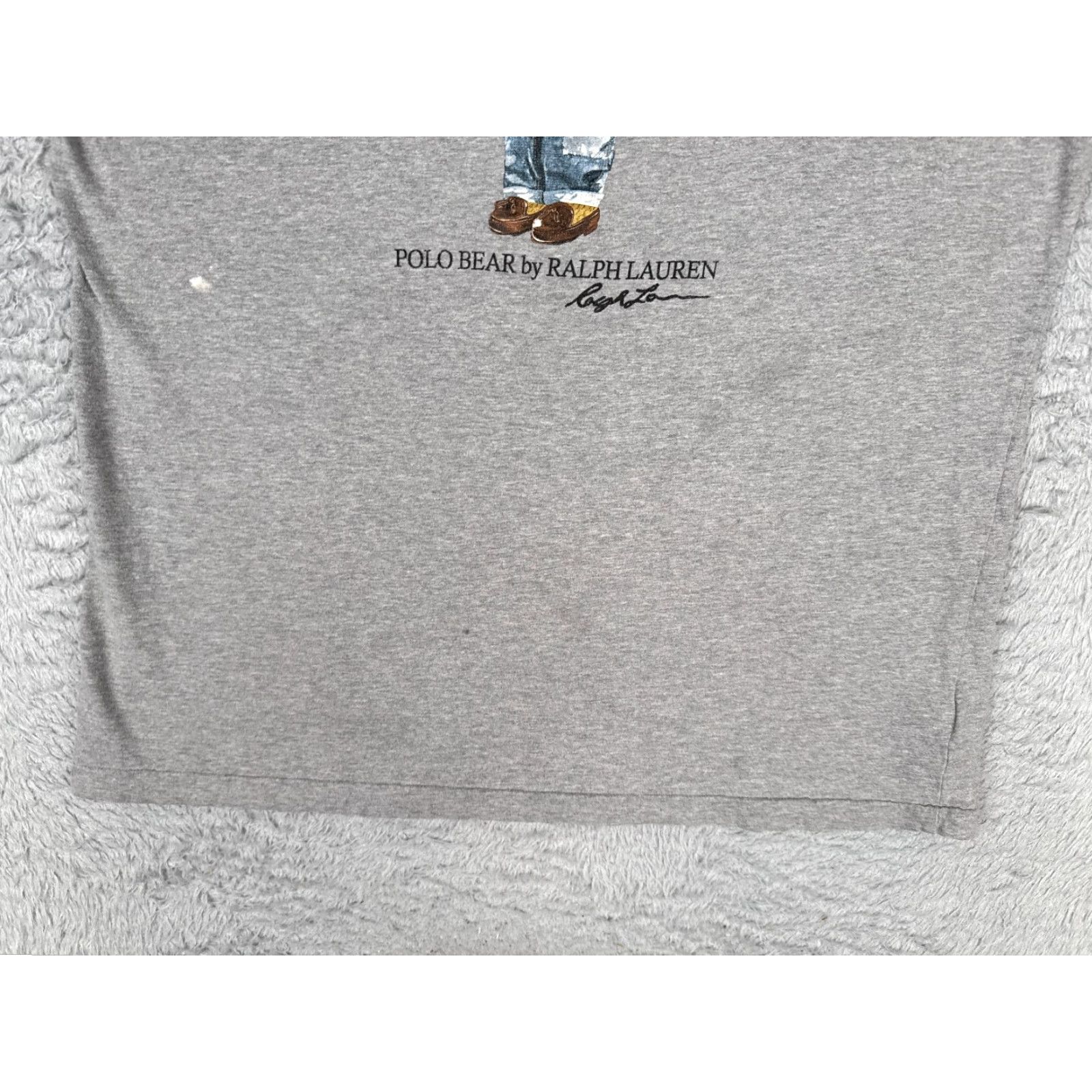 Polo Ralph Lauren Polo Ralph Lauren Shirt Men Medium Gray Polo Bear Short Sleeve 100% Cotton READ Size US M / EU 48-50 / 2 - 5 Thumbnail