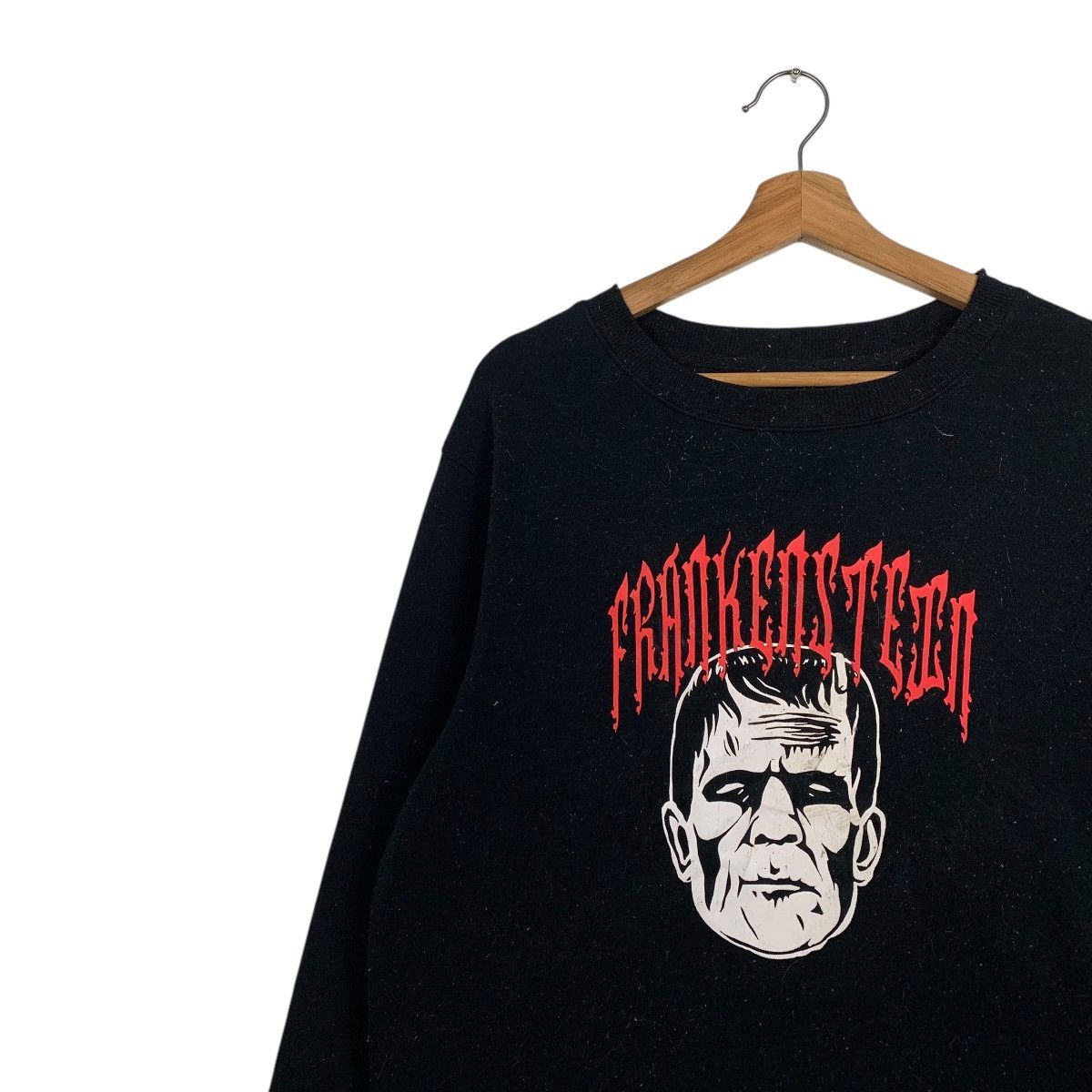 GU Frankenstein Big Logo Black Sweatshirt Size US L / EU 52-54 / 3 - 6 Thumbnail