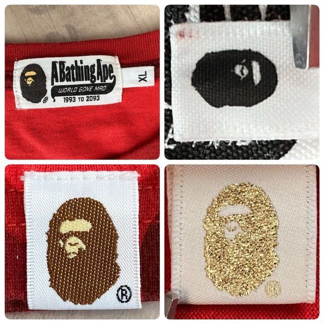 Bape BAPE Shoulder Shark T-shirt red camo a bathing ape Size US XL / EU 56 / 4 - 5 Thumbnail