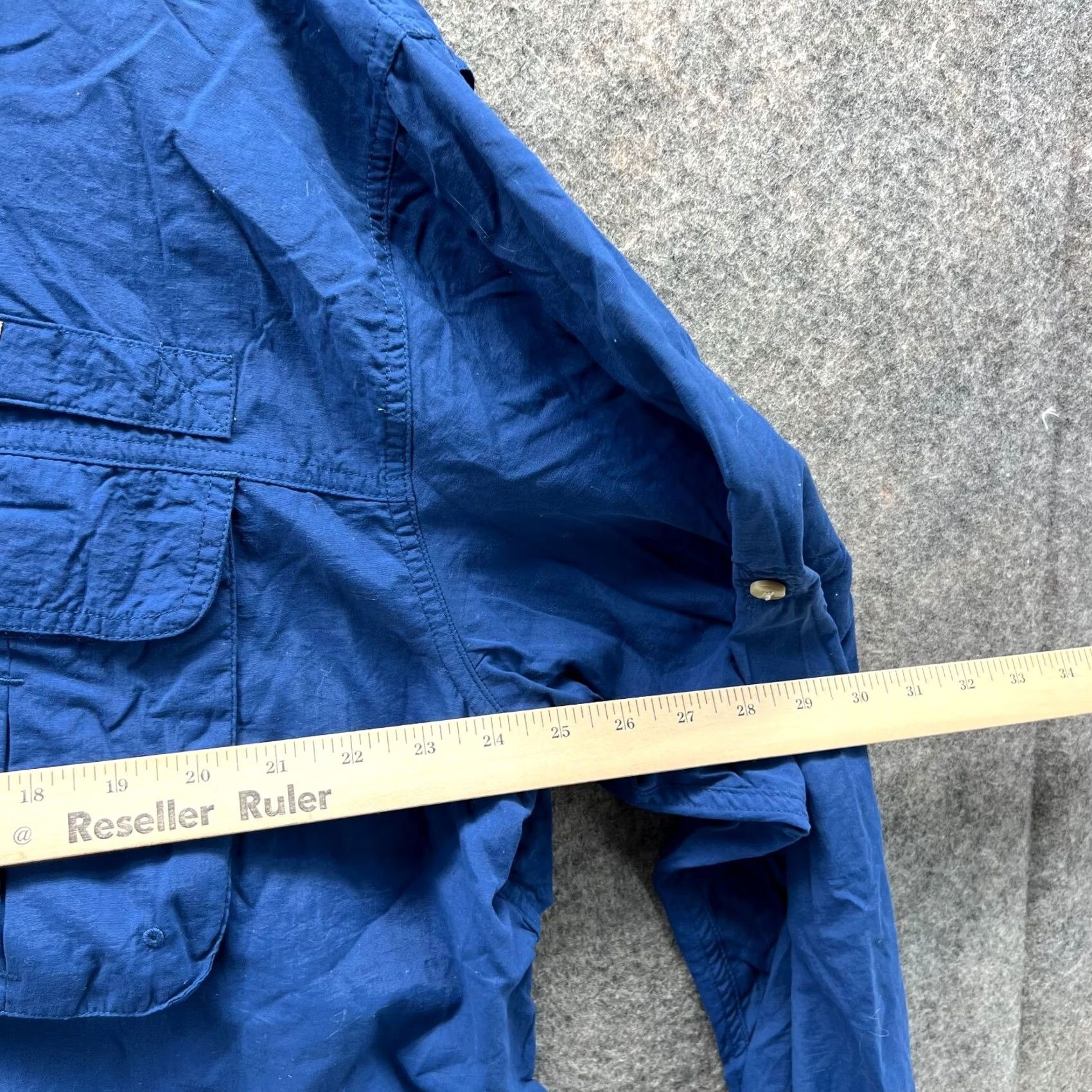 Vintage VINTAGE Reel Legends Shirt Men XL Blue Button Down Vented Nylon Fishing Outdoors Utility Size US XL / EU 56 / 4 - 4 Thumbnail