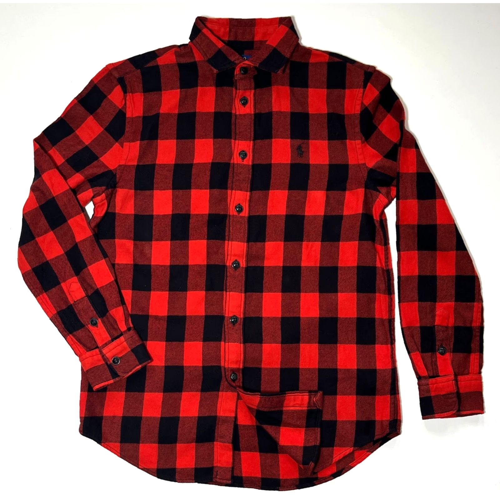 Polo Ralph Lauren Polo Ralph Lauren Men’s Relaxed Fit Plaid Cotton Twill Shirt Sz M Red, Black Button-Up Shirt Size US M / EU 48-50 / 2 - 3 Thumbnail