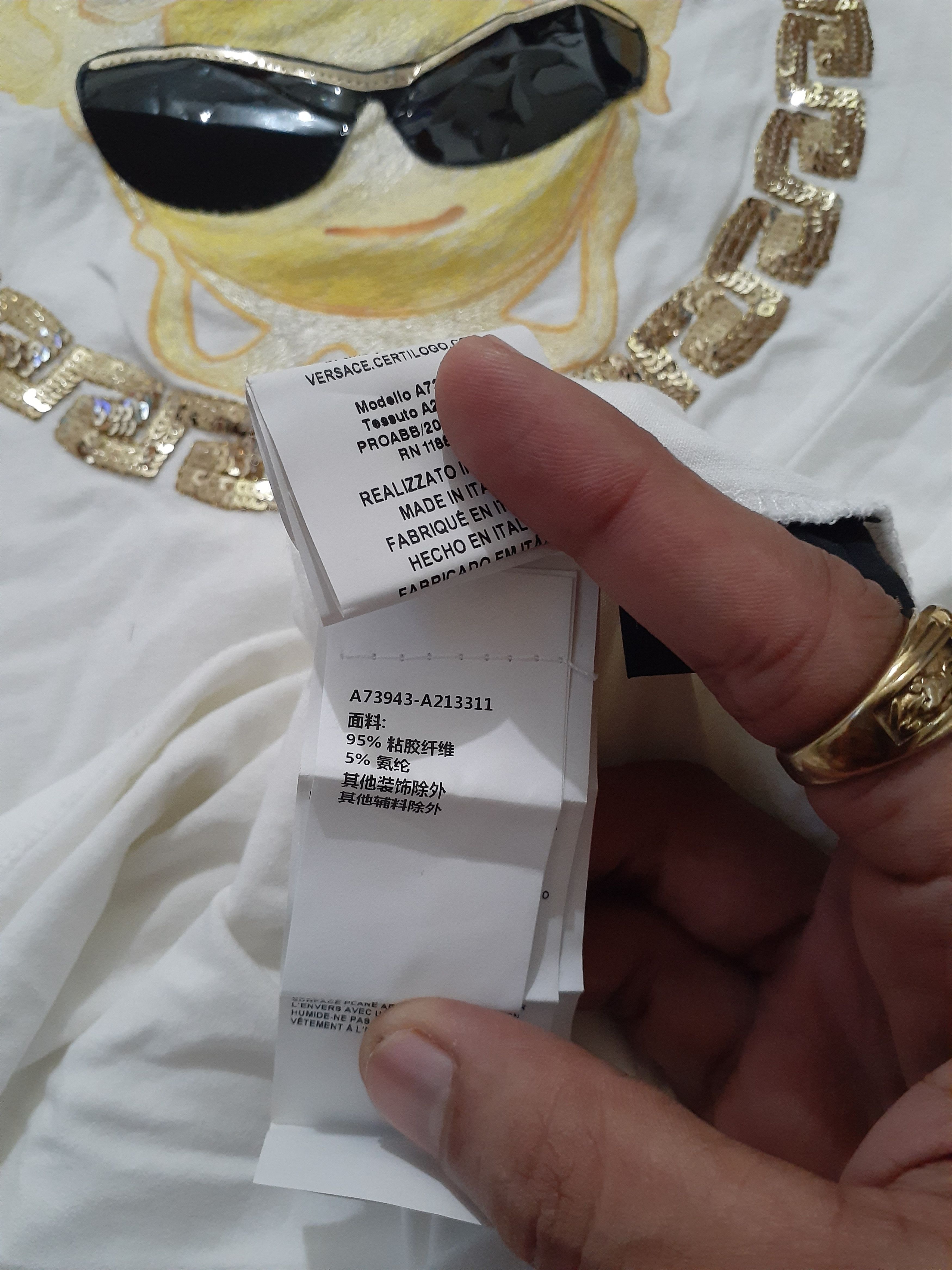 Designer × Versace Versace Medusa Shades Tee Size M / US 6-8 / IT 42-44 - 6 Thumbnail