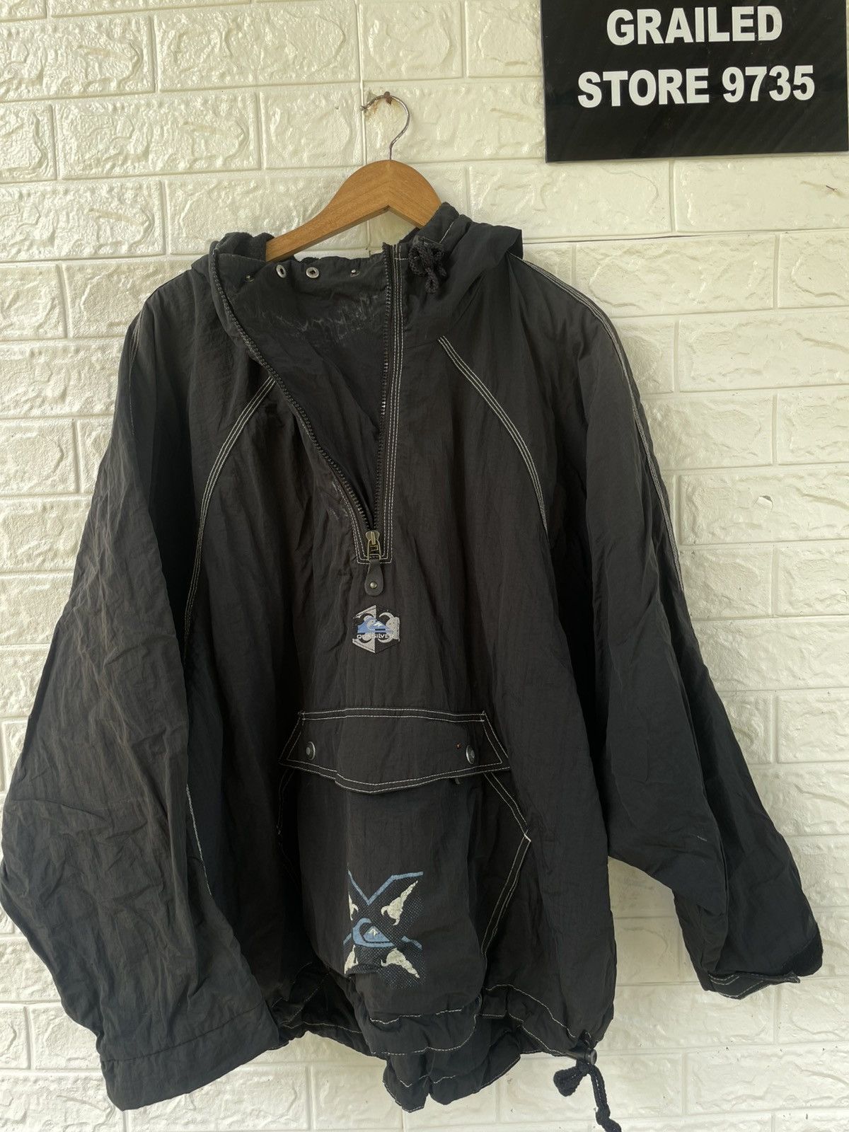 Japanese Brand × Quiksilver × Vintage Vintage QuikSilver Winbreaker Parka Anorak Jacket Size US M / EU 48-50 / 2 - 8 Thumbnail