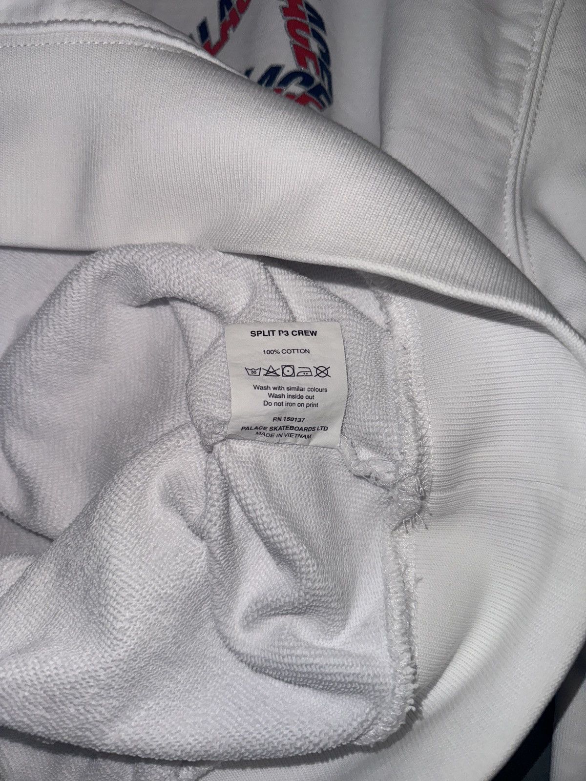 Palace Palace Split P3 Crew Sweatshirt in White Size US M / EU 48-50 / 2 - 6 Thumbnail