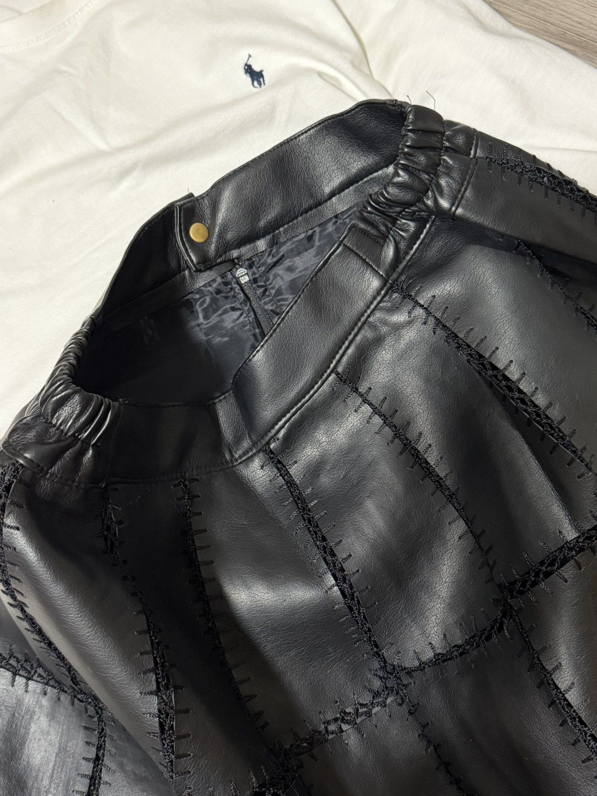 Japanese Brand Very rare skirt leather japan style rick owens y2k Size 26" / US 2 / IT 38 - 5 Thumbnail