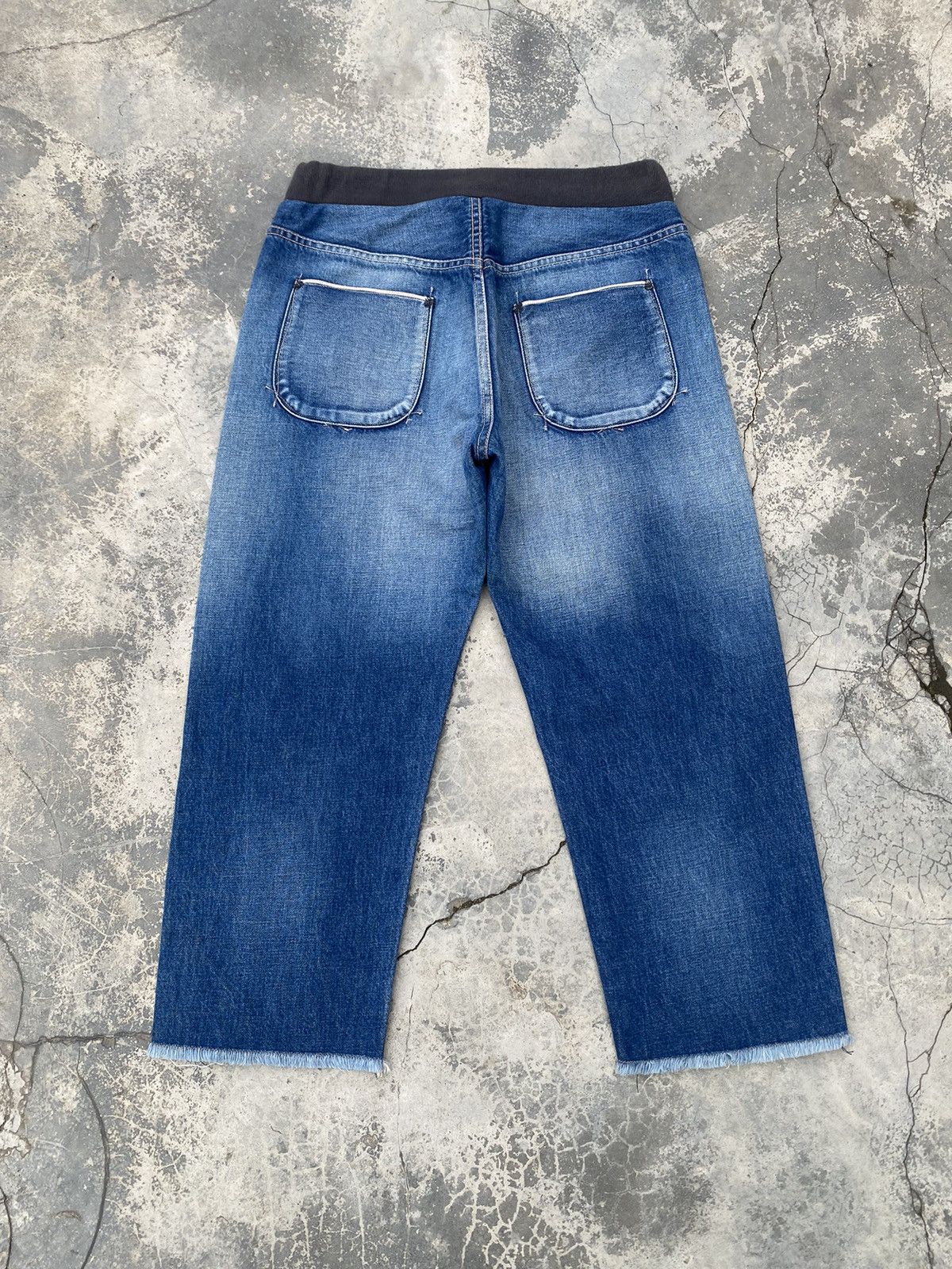 Japanese Brand KURO Hybrid Selvedge Repaired Jeans VISVIM KAPITAL STYLE Size US 29 - 4 Thumbnail