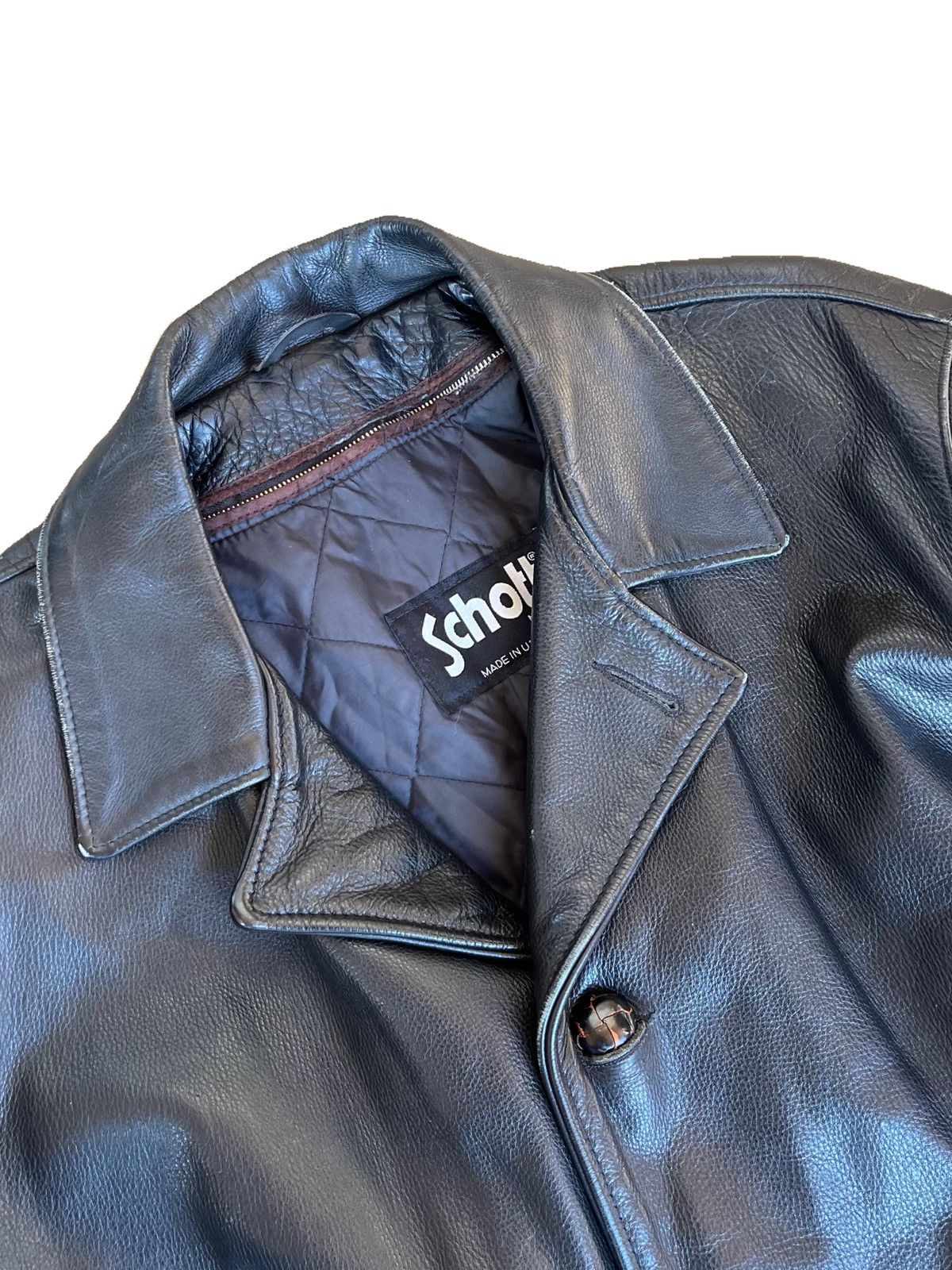 【希少】supreme schott 90s leather jacket Schott × Supreme × Vintage 90s Rare Black Schott Leather Jacket