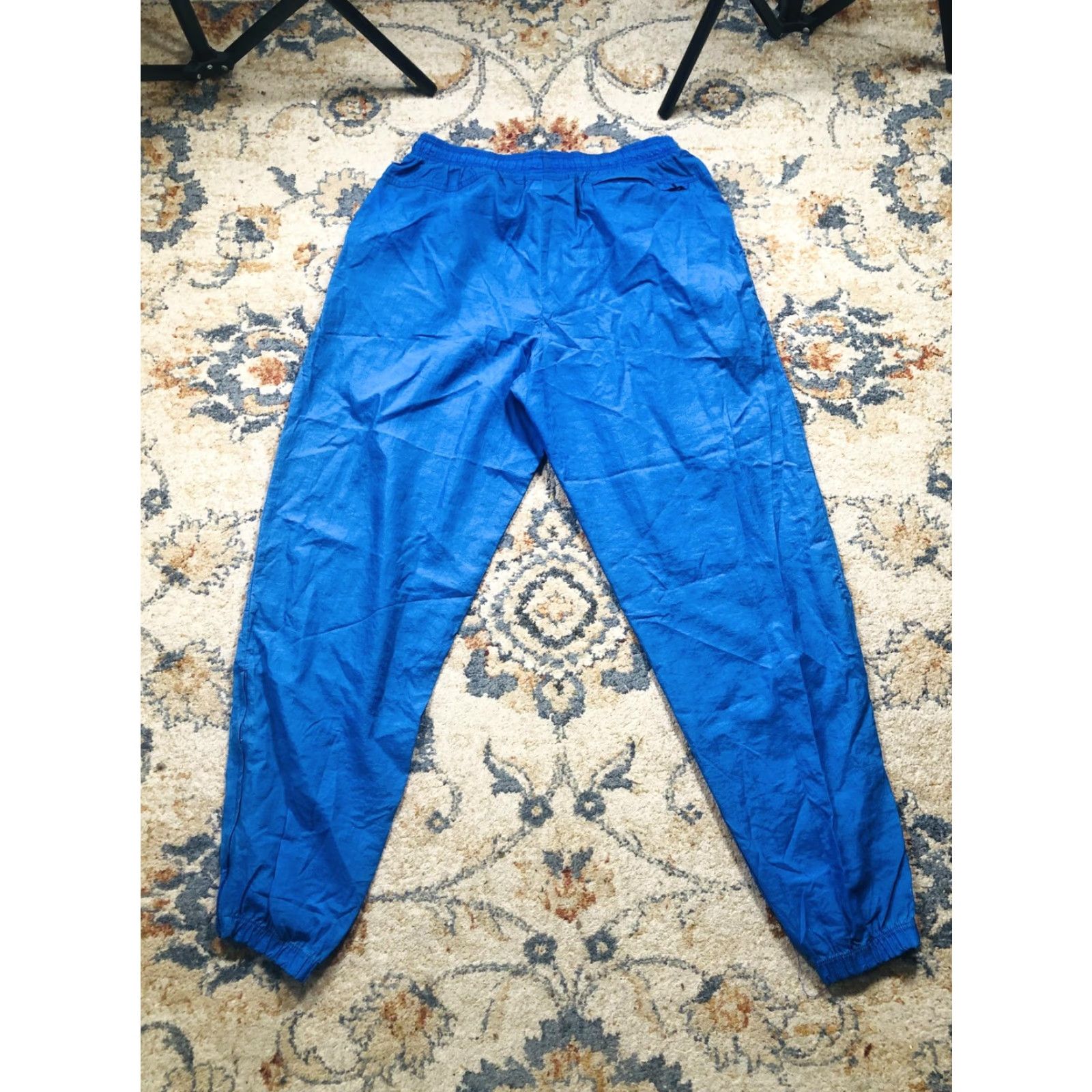 Nike VINTAGE Nike Pants Mens Large Blue Nylon Track Windbreaker Joggers Athletic 90s Size US 33 - 6 Thumbnail